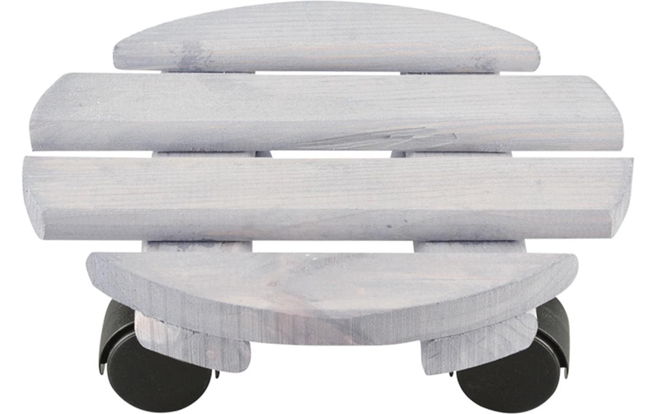 Esschert Design Rolleruntersetzer Rund S Grau/Schwarz Esschert Design Rolleruntersetzer Rund S Grau/Schwarz