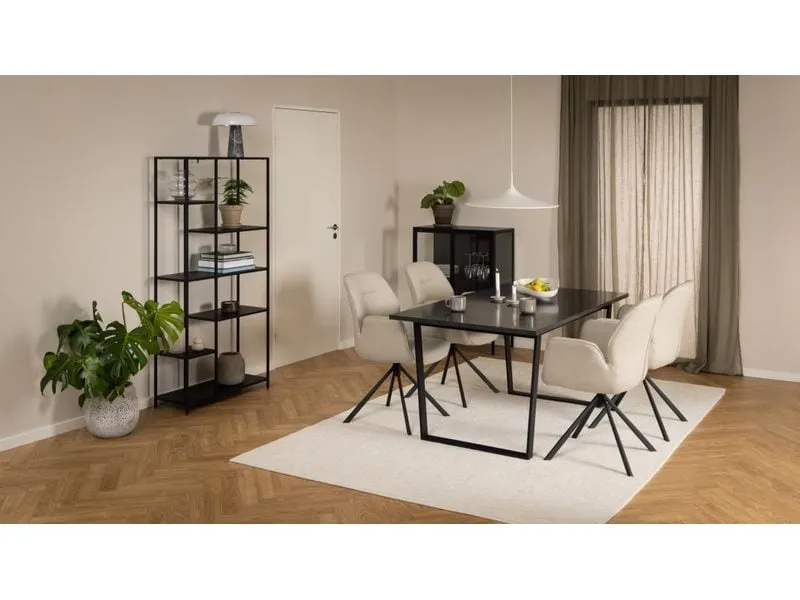 AC Design Stuhl Aura Beige/Schwarz