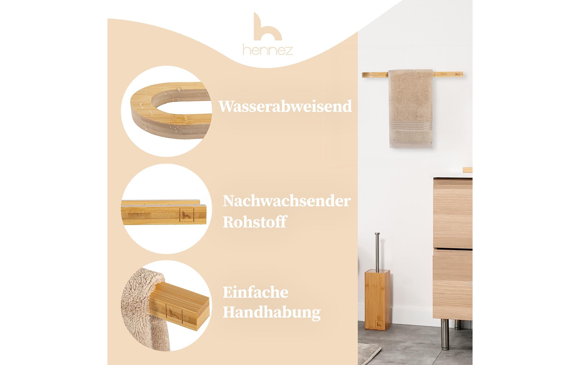 Hennez Handtuchhalter Alfred 35 x 10 cm, Natural