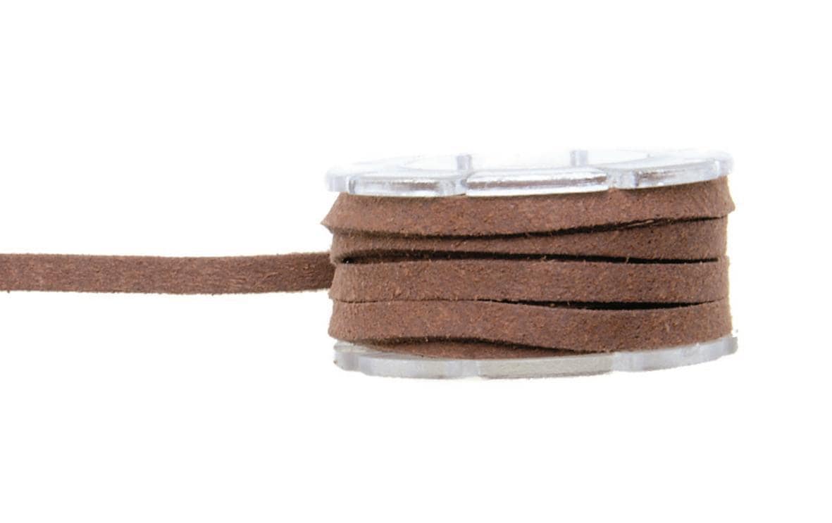 Glorex Lederband Velour 3 mm x 2 m, Braun Glorex Lederband Velour 3 mm x 2 m, Braun