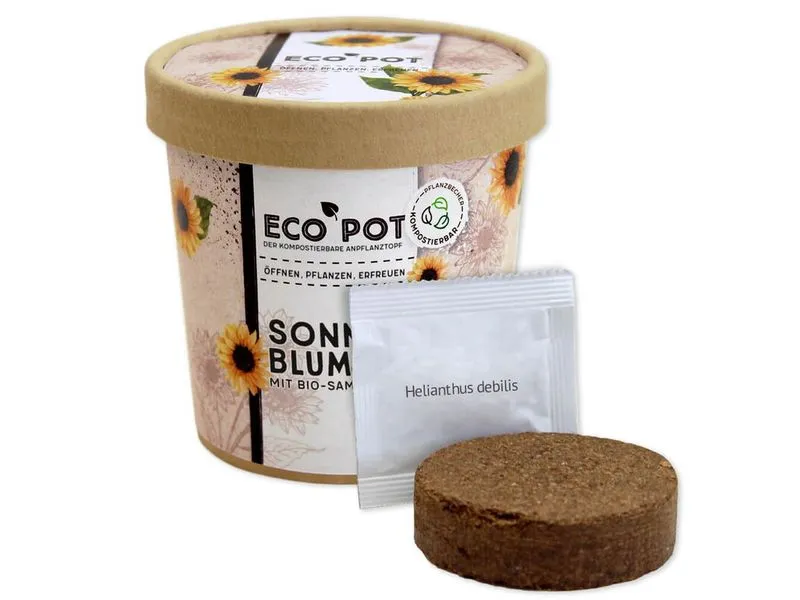 Feel Green EcoPot Sonnenblume BIO Feel Green EcoPot Sonnenblume BIO