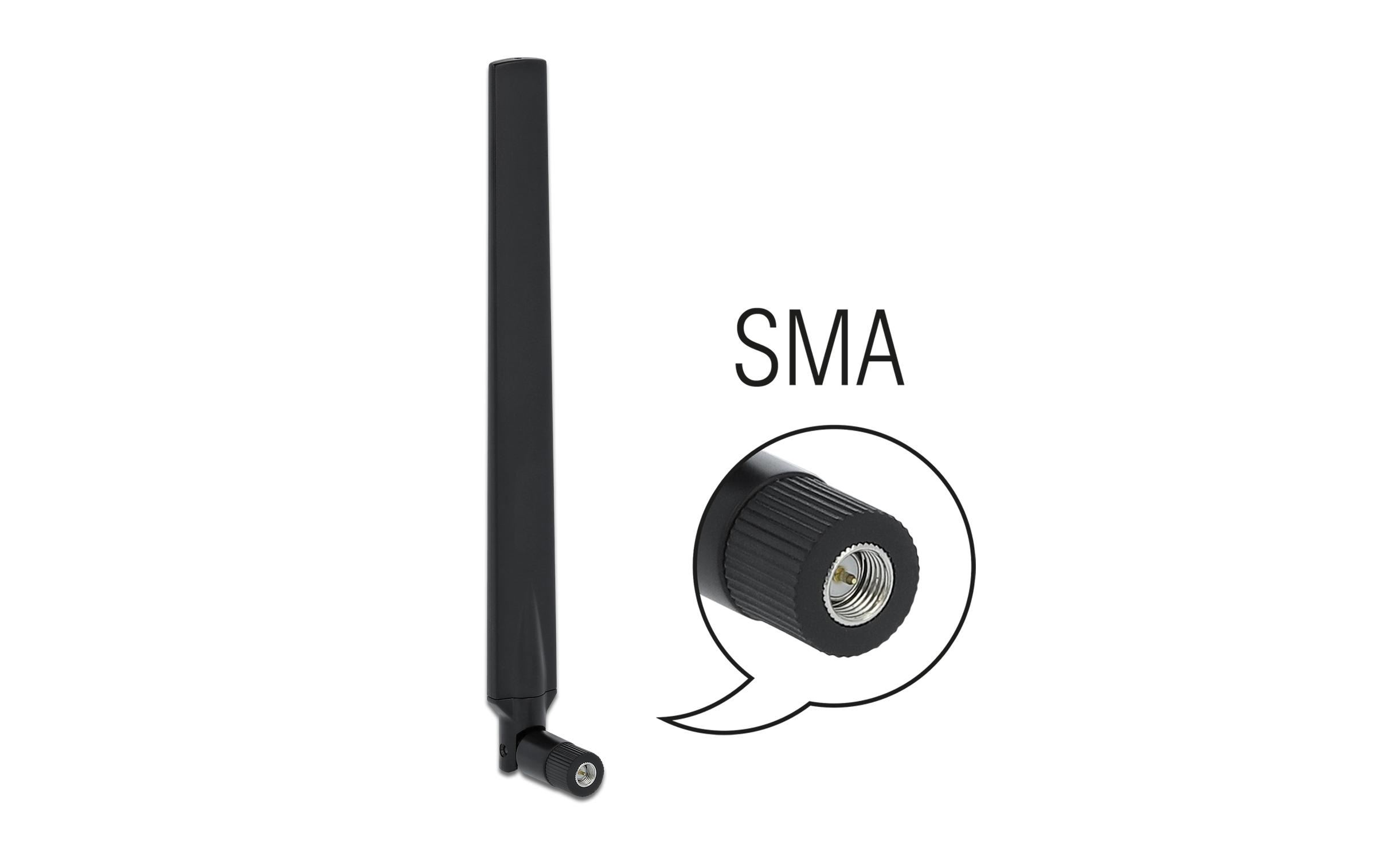 Delock LTE-Antenne SMA, 2.3dBi SMA 2.3 dBi Rundstrahl Delock LTE-Antenne SMA, 2.3dBi SMA 2.3 dBi Rundstrahl