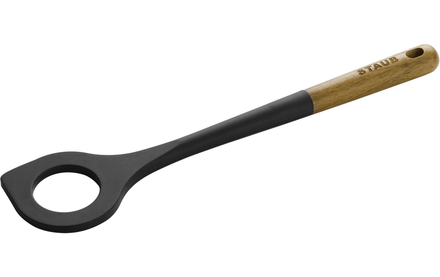 Staub Kochlöffel mit Loch Braun/Schwarz