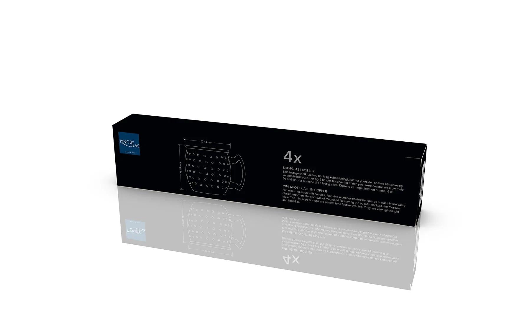 Lyngby Schnapsglas Moscow Mule 80 ml, 4 Stück, Kupfer