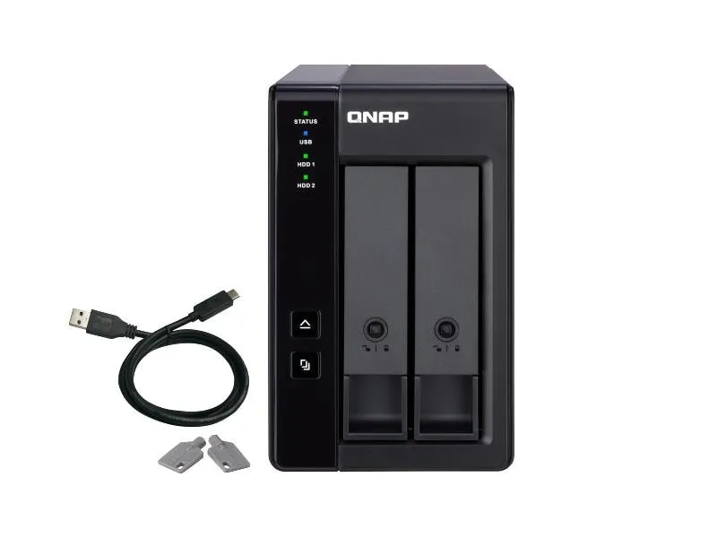 QNAP NAS-Erweiterungsgehäuse TR-002, 2-bay, USB 3.0 QNAP NAS-Erweiterungsgehäuse TR-002, 2-bay, USB 3.0