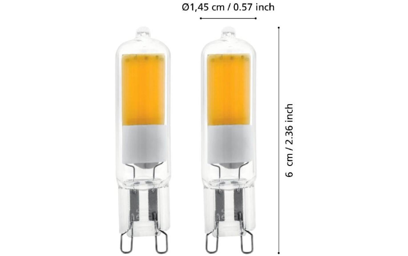 EGLO Leuchten Lampe 2 W G9 Warmweiss