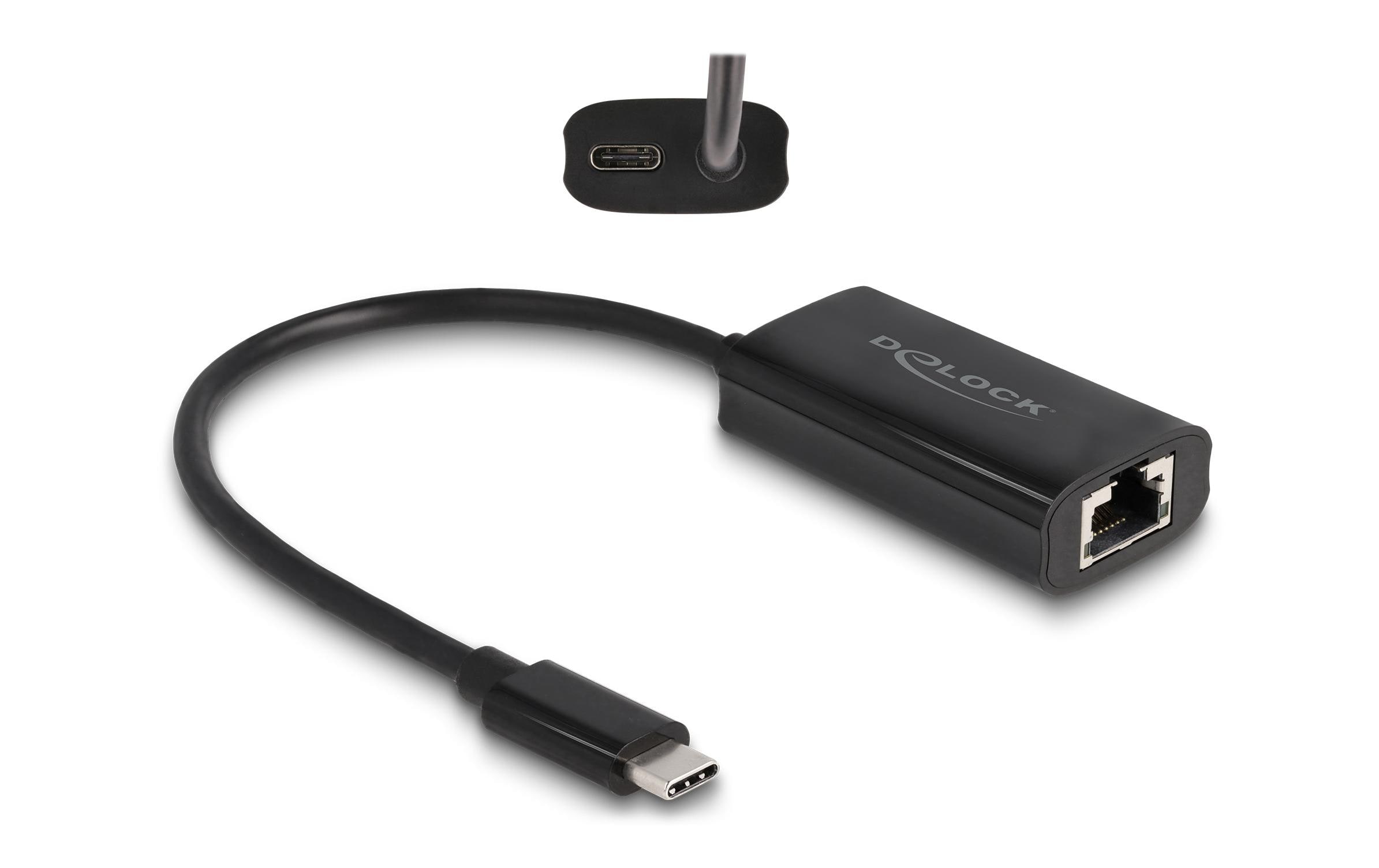 Delock Netzwerk-Adapter Gigabit mit Power Delivery 100 W USB Typ-C Delock Netzwerk-Adapter Gigabit mit Power Delivery 100 W USB Typ-C