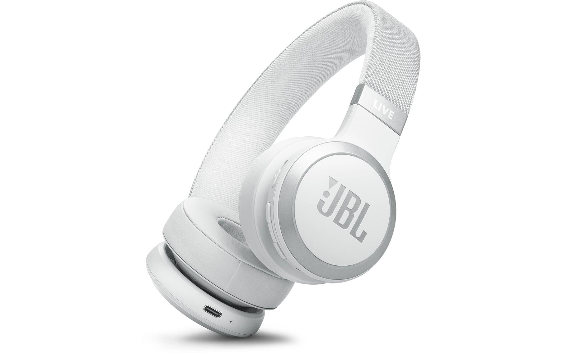 JBL Wireless On-Ear-Kopfhörer Live 670NC Weiss