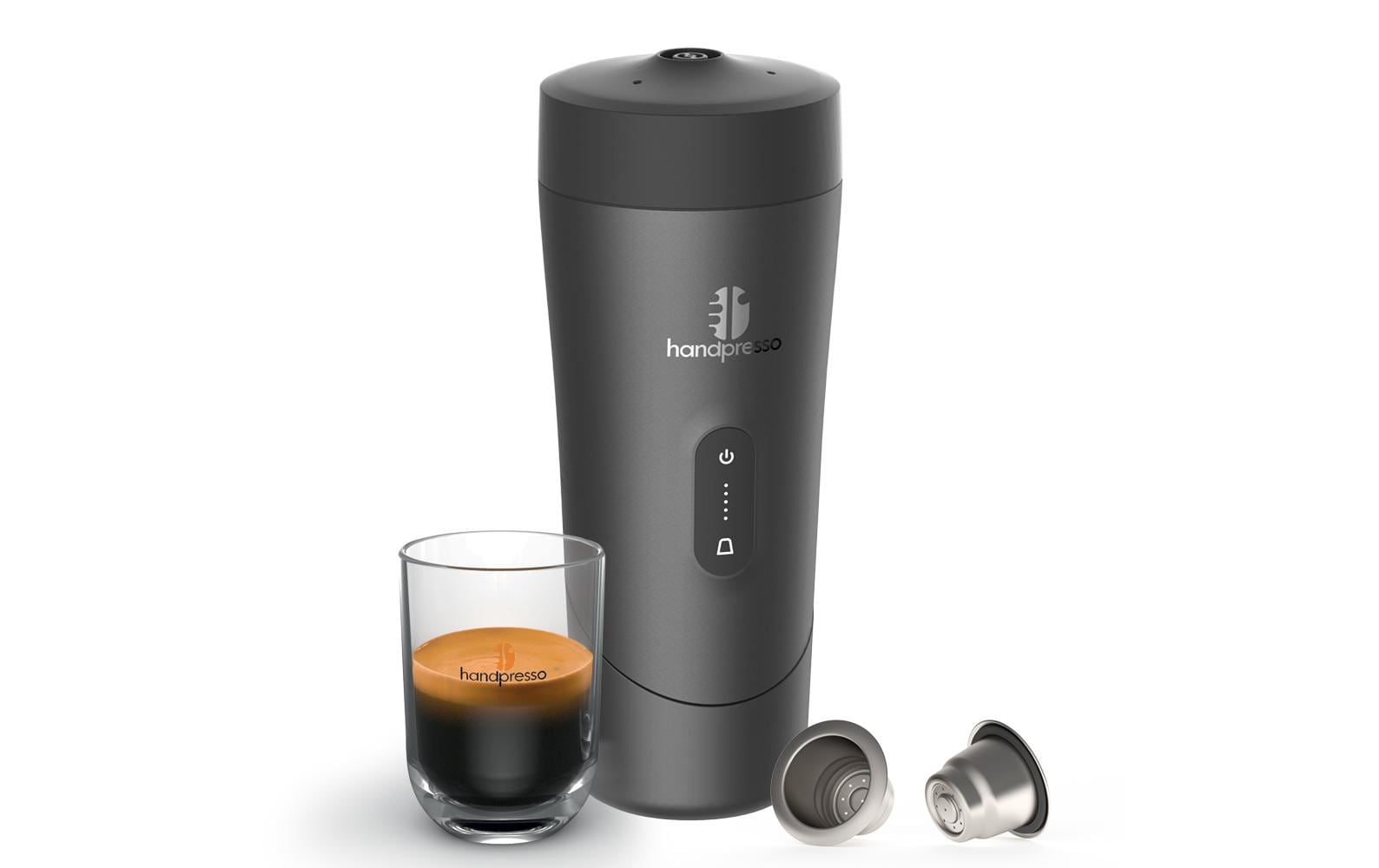 Handpresso Reisekaffeemaschine Auto Kaffee gemahlen, Nespresso Kapseln