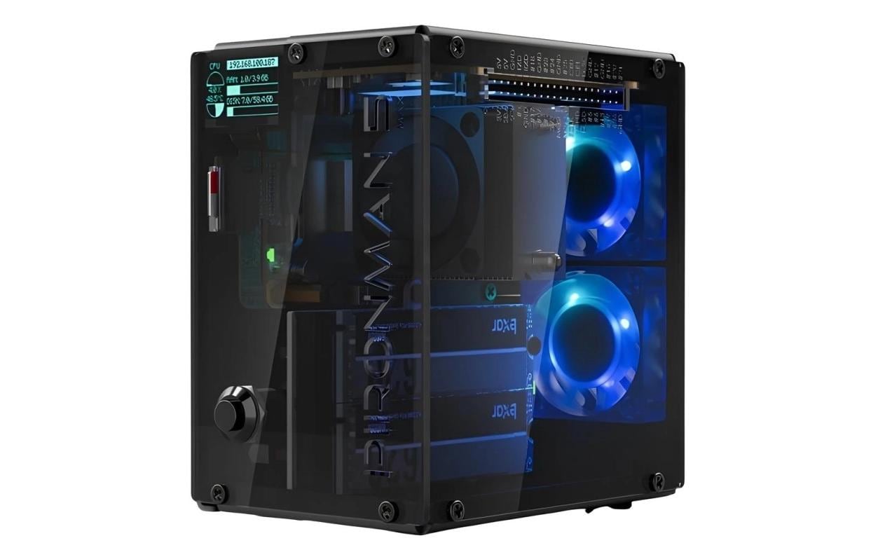 Raspberry Pi Gehäuse Pironman 5 MAX Raspberry Pi Gehäuse Pironman 5 MAX