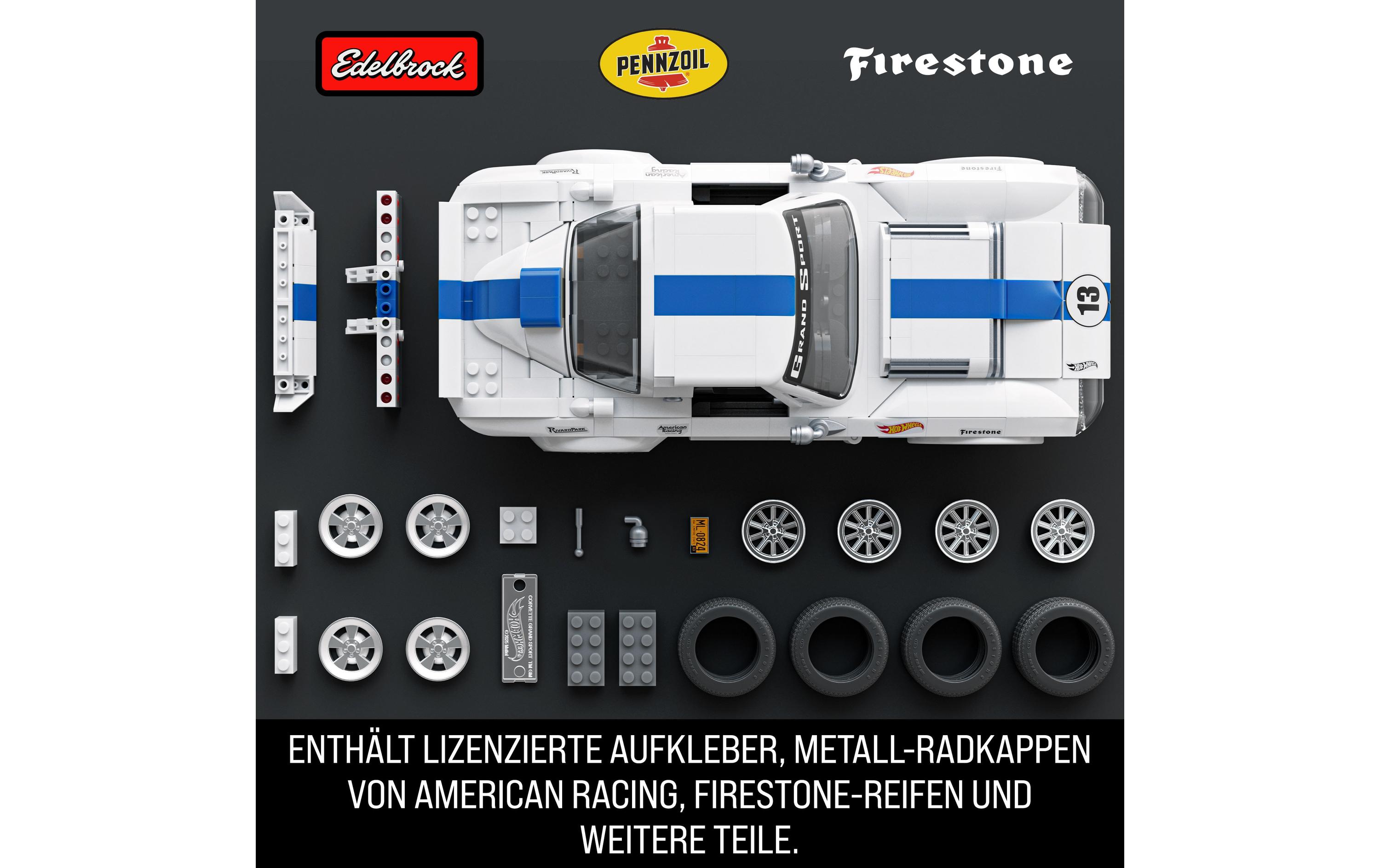 Mega Construx Hot Wheels Mattel Brick Shop Custom Corvette Grand Sport