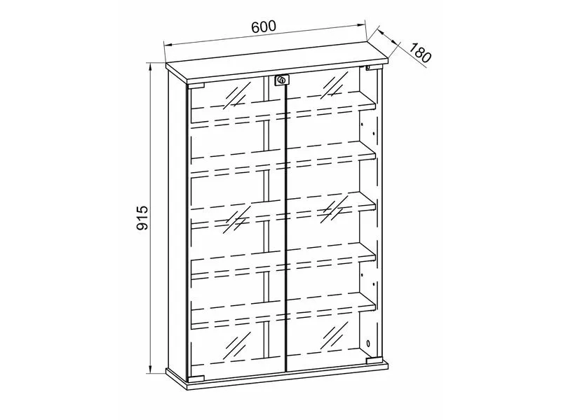 VCM Erste Hilfe Schrank Honula 91 x 60 x 17 cm, Weiss VCM Erste Hilfe Schrank Honula 91 x 60 x 17 cm, Weiss