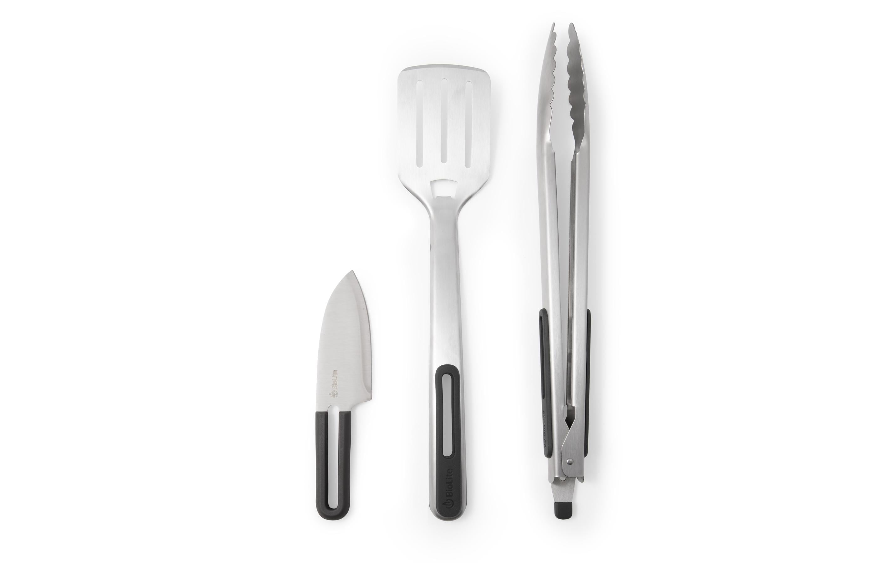 BioLite Grillbesteck-Set Prep & Grill Toolkit 3-teilig, Silber BioLite Grillbesteck-Set Prep & Grill Toolkit 3-teilig, Silber