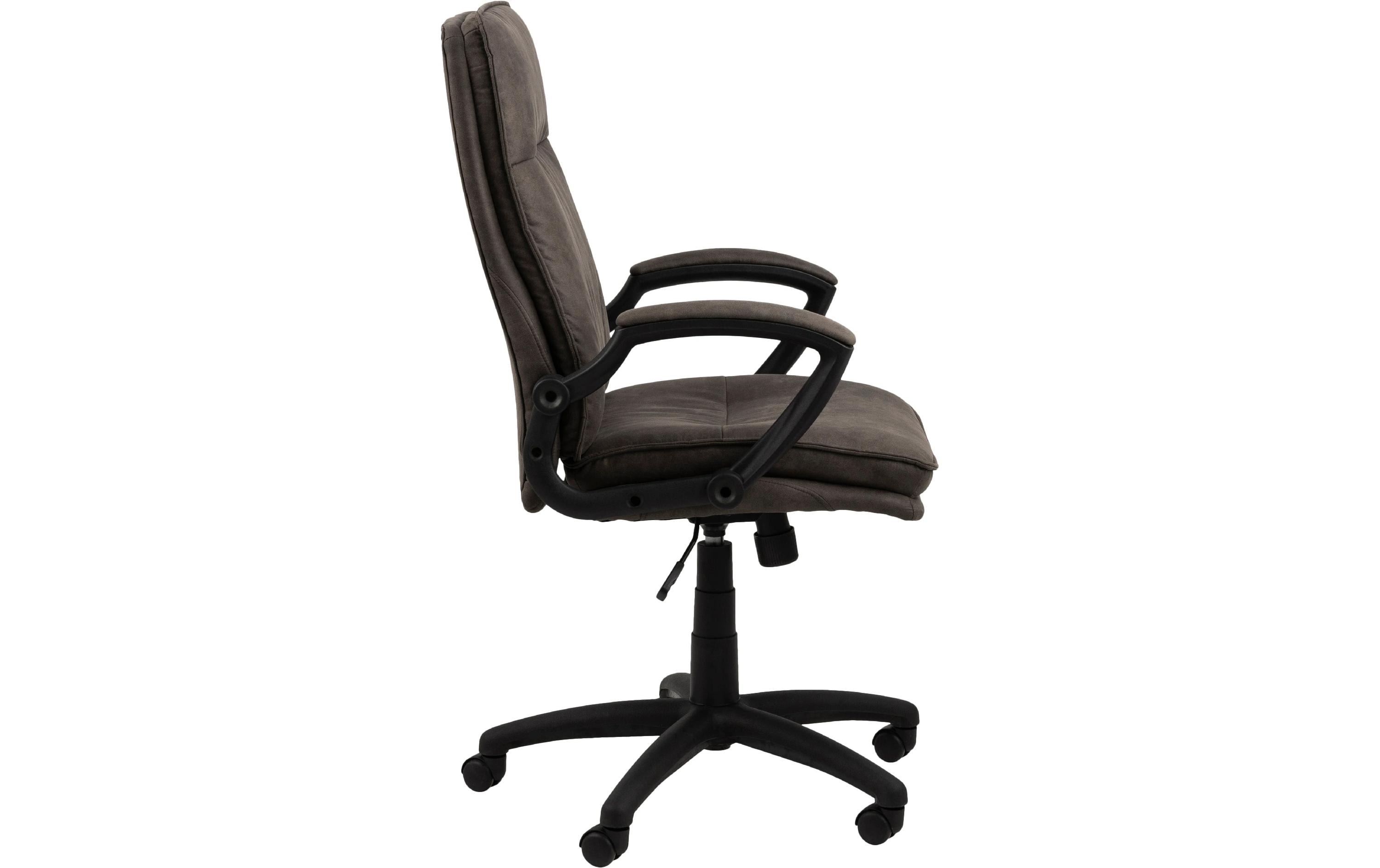 AC Design Bürostuhl Brad, mit Armlehnen und Bremsrollen, Anthrazit