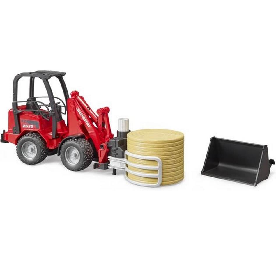 Bruder Spielwaren Hoflader mit Greifzange Schäffer