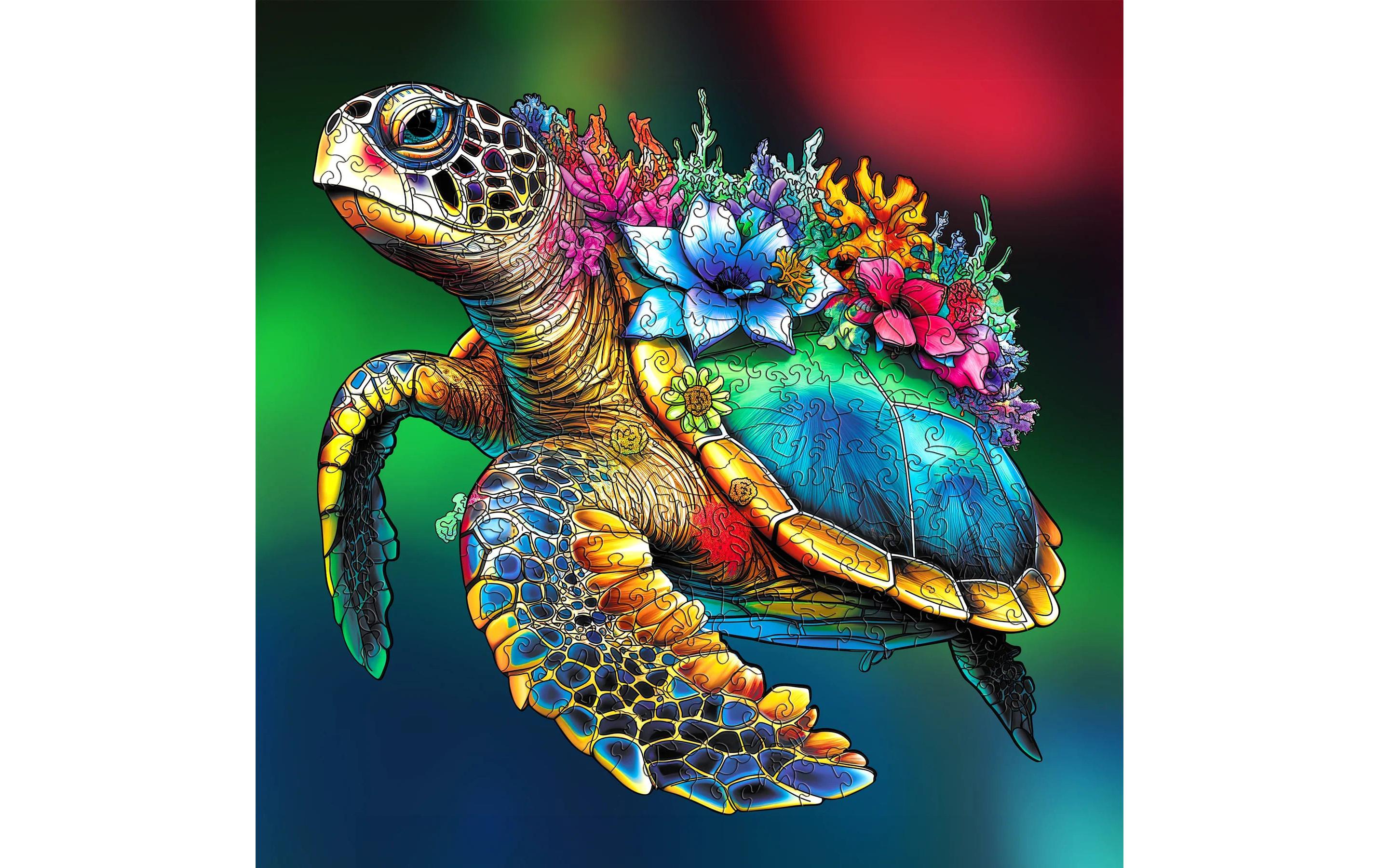 Escape Welt Holz-Puzzle Schildkröte