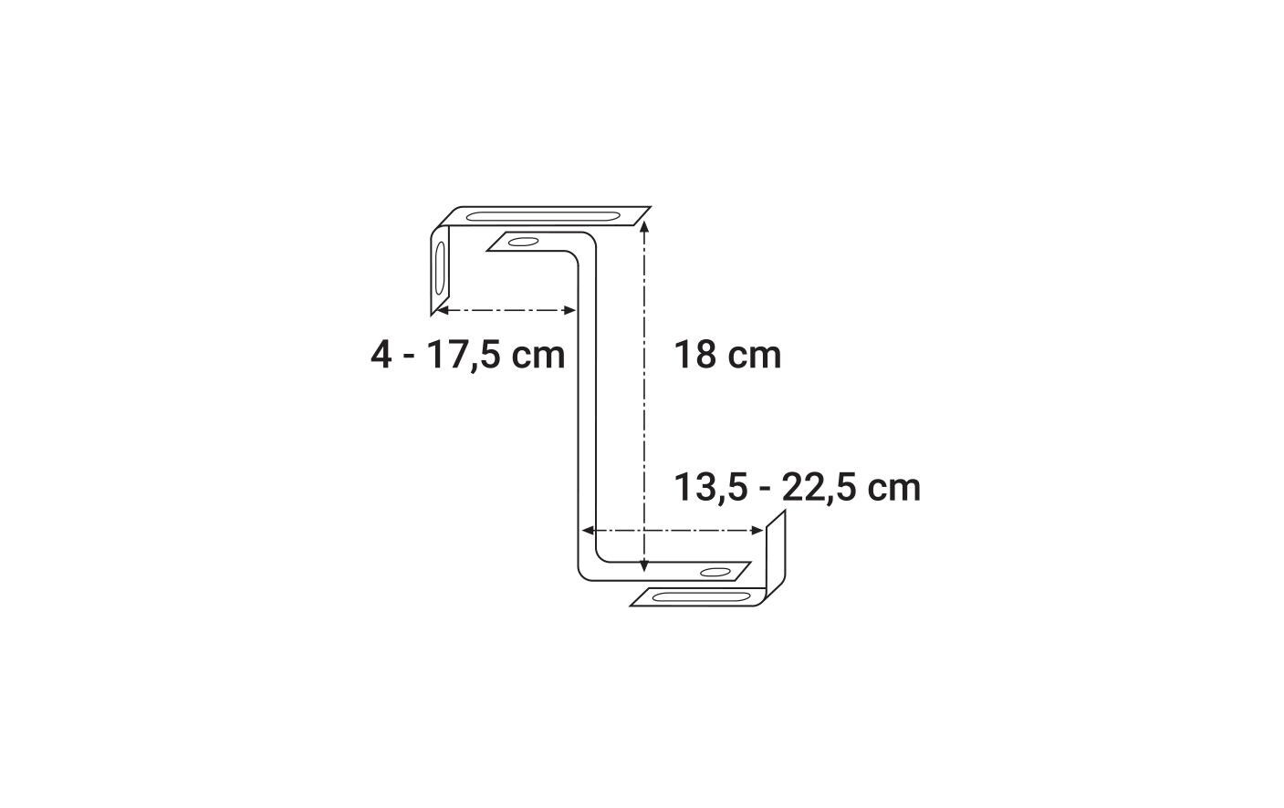 ALBA-KRAPF Balkonkistenträger 2x verstellbar