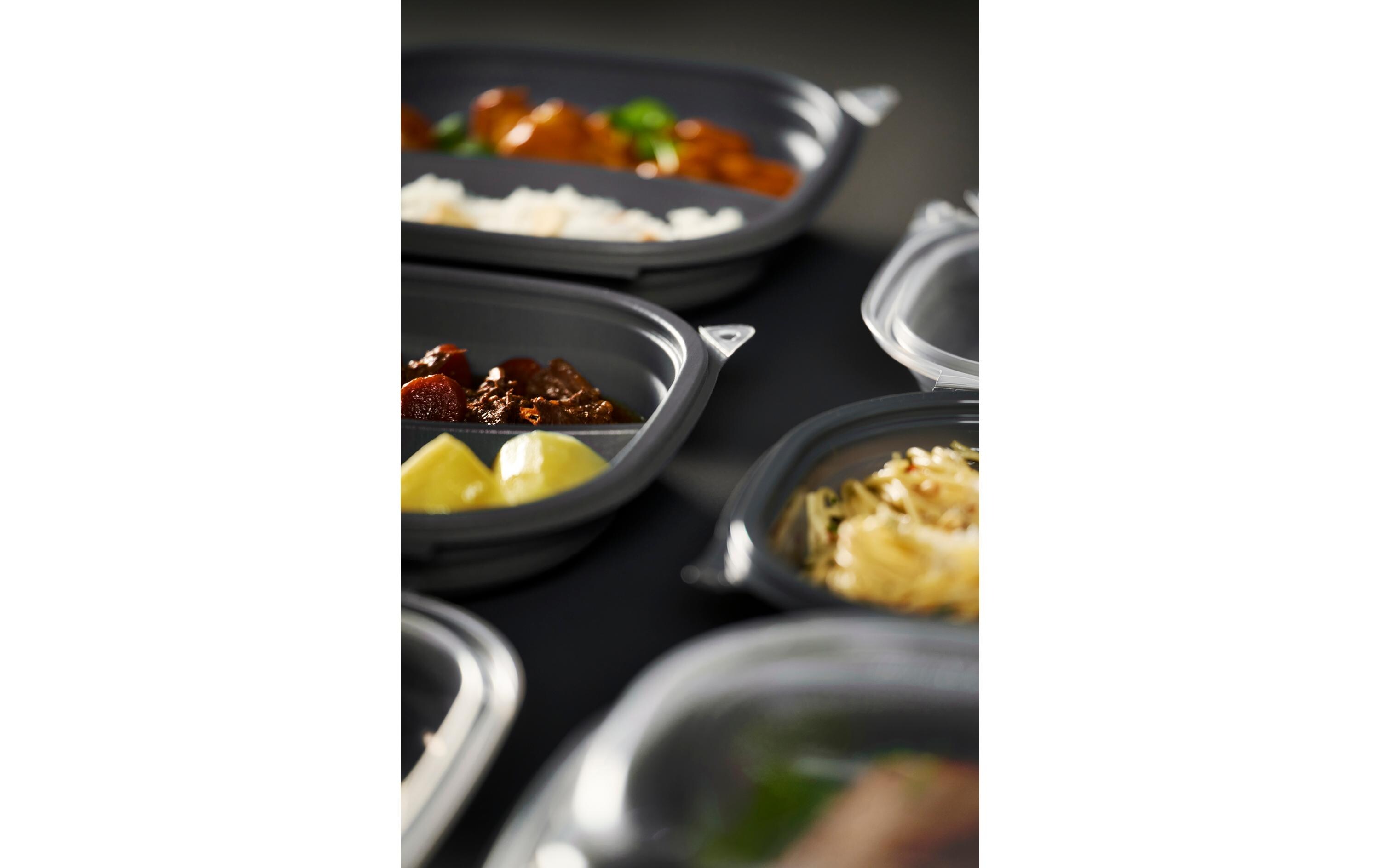 Duni Einweg-Schale Vista 25 Stück, 2-teilung, 670/460 ml