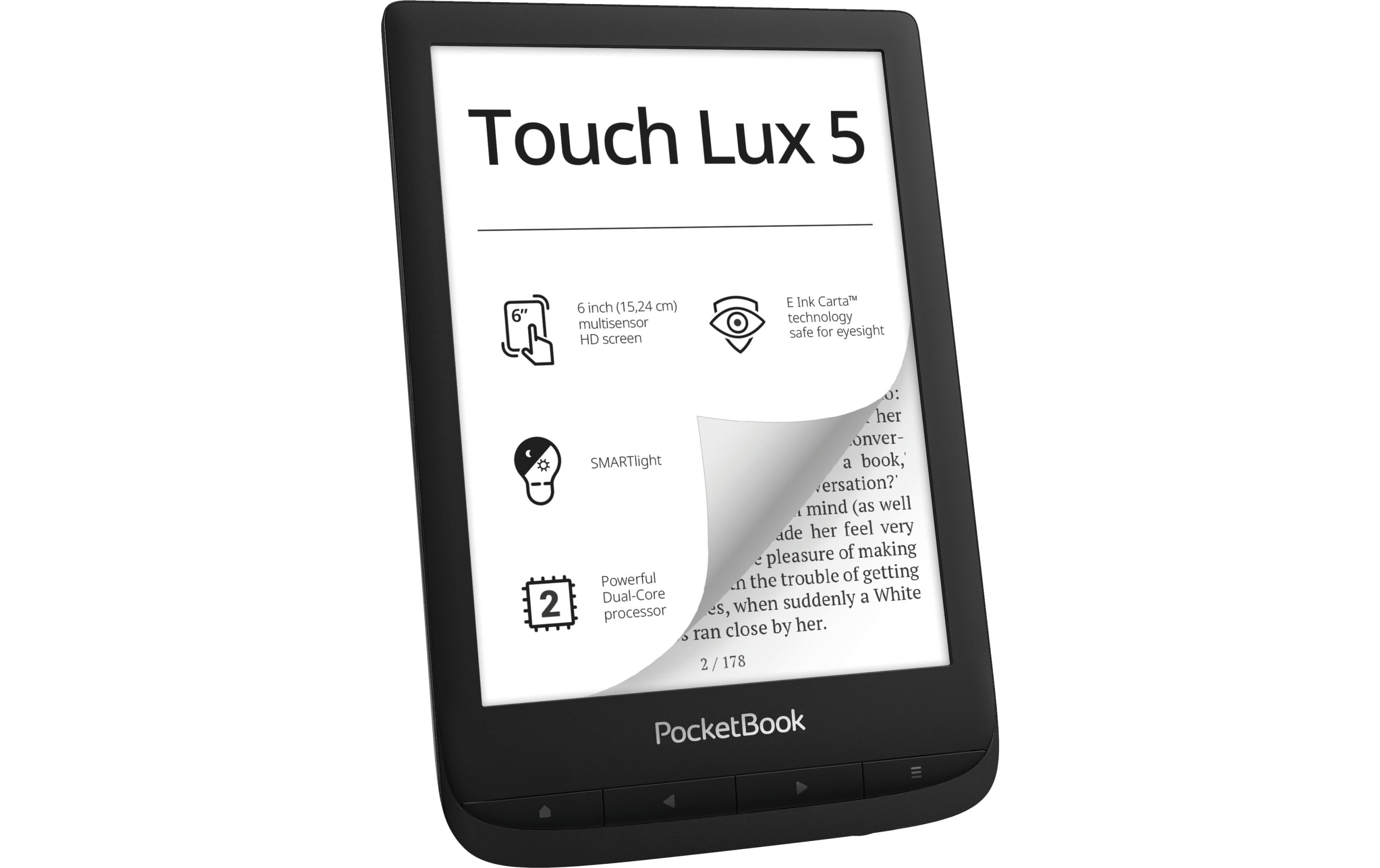 PocketBook E-Book Reader Touch Lux 5 Schwarz