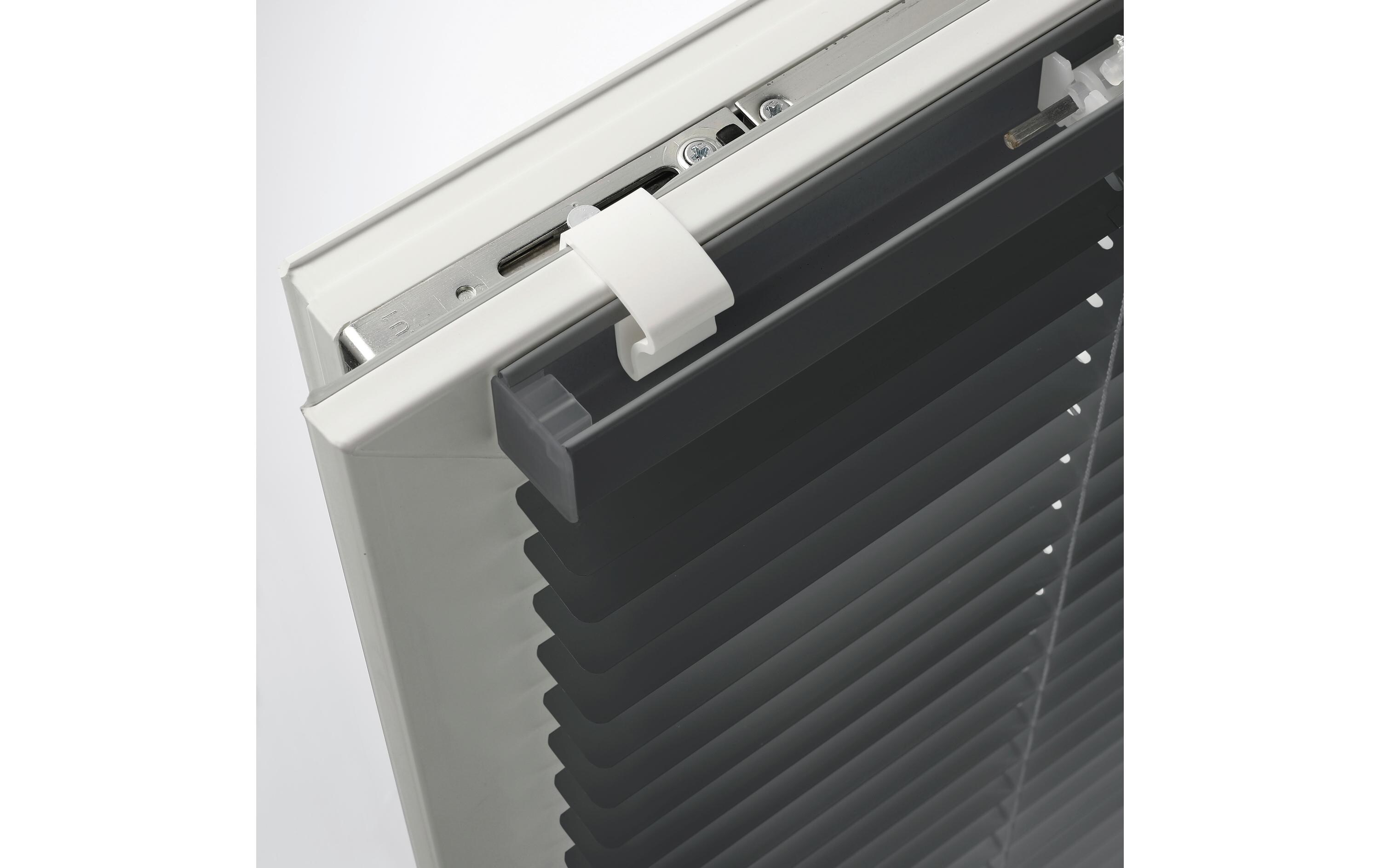 Gardinia Alu-Jal. 25 Klemm 80 x 175 cm, Dunkelgrau