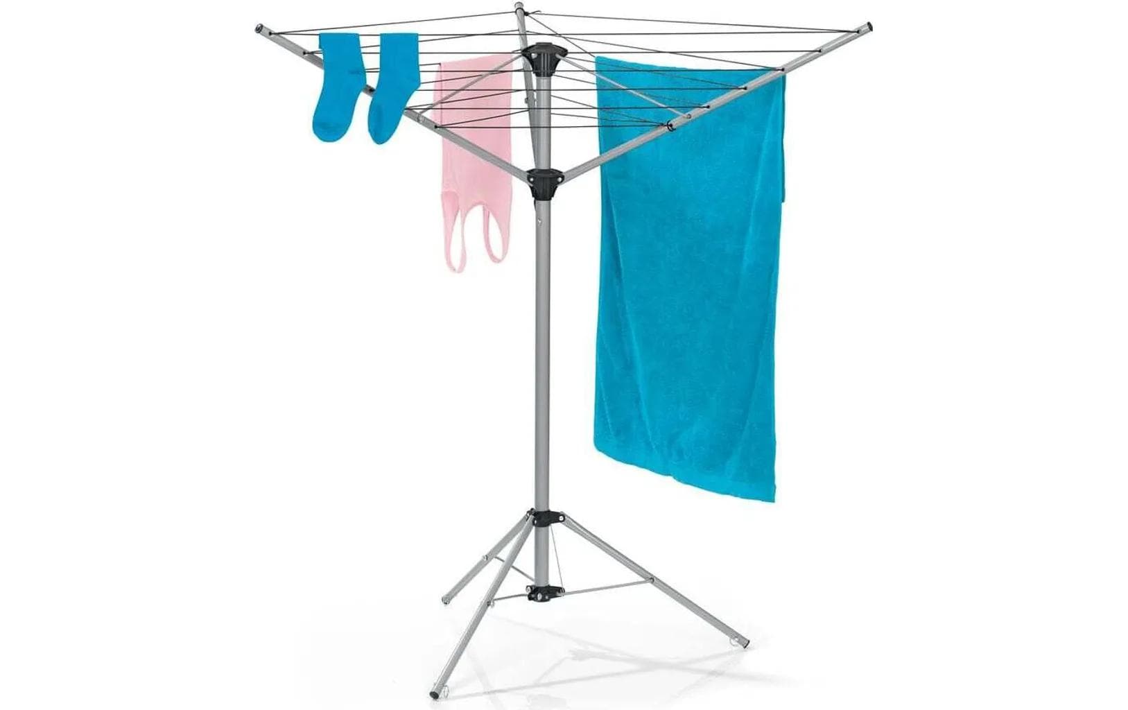 EASYmaxx Wäschespinne Platzwunder Offen: 28 x 76 x 144 cm, 16 Meter