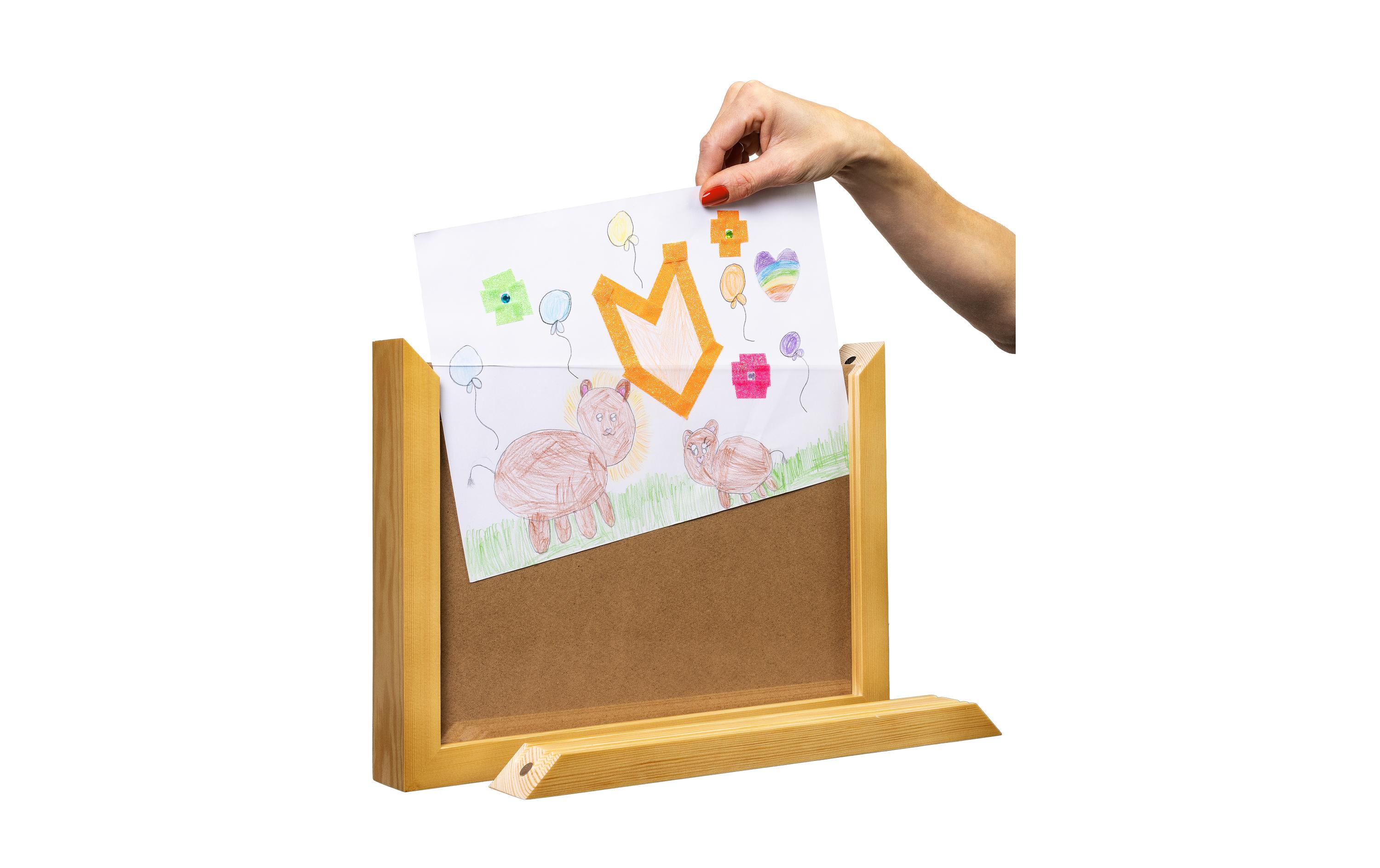 COCON Bilderrahmen für Kinderzeichnungen 35 x 26 x 5 cm, Natur