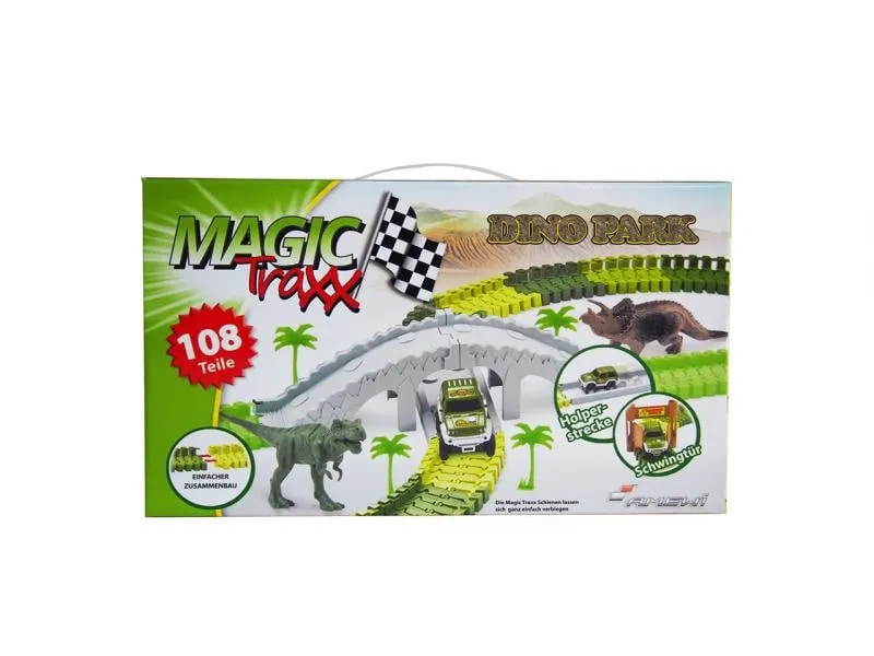 Amewi Magic Traxx Bahn Dino-Park Mini Set mit Brücke Amewi Magic Traxx Bahn Dino-Park Mini Set mit Brücke