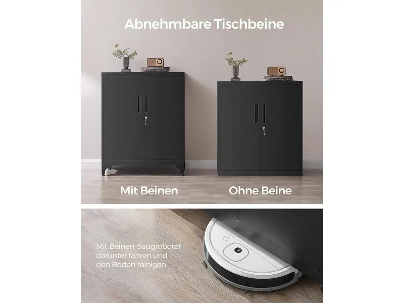 Songmics Aktenschrank 80 x 40 x 90 cm