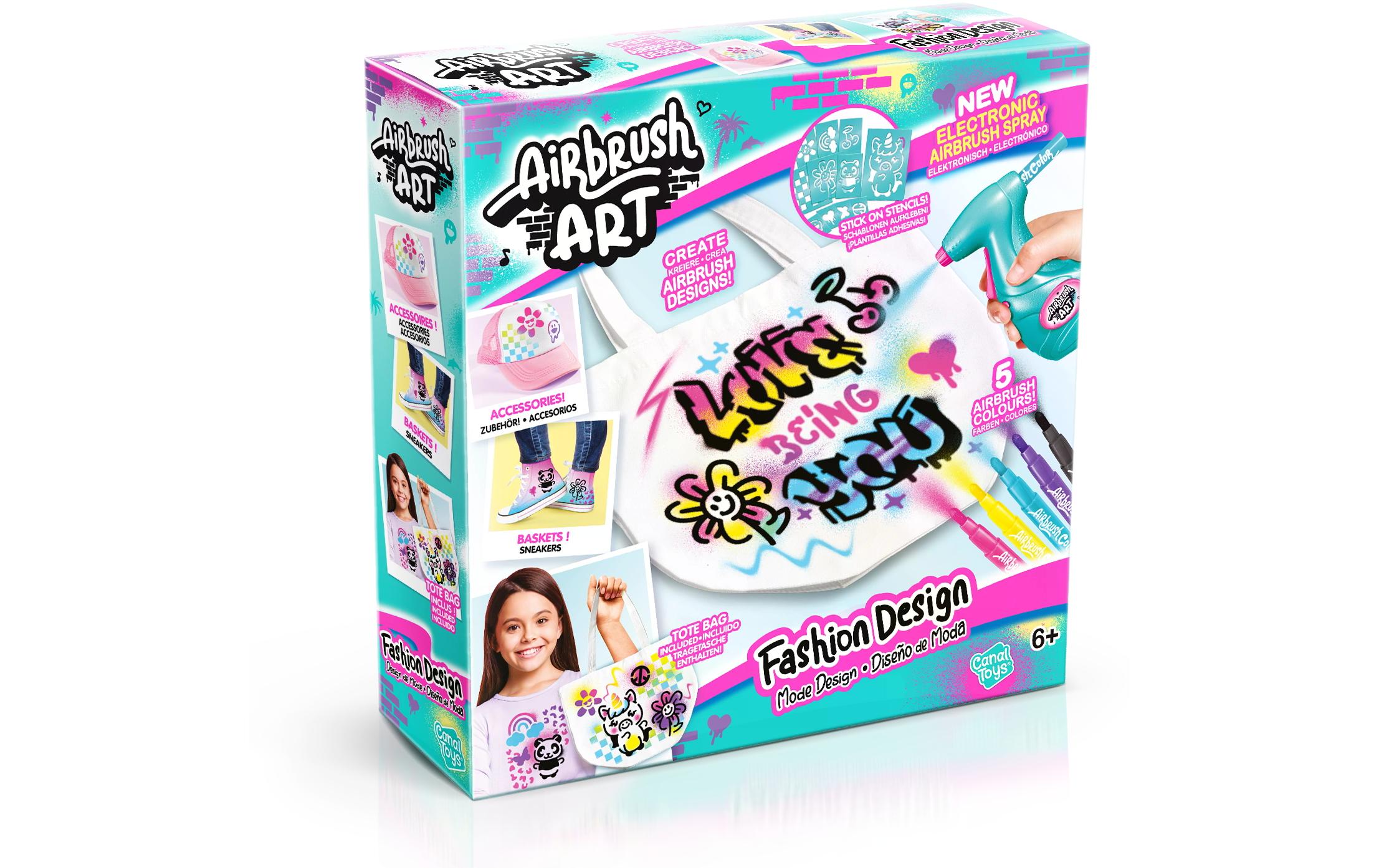 Canal Toys Bastelset Airbrush Art Fashion Design Kit Canal Toys Bastelset Airbrush Art Fashion Design Kit