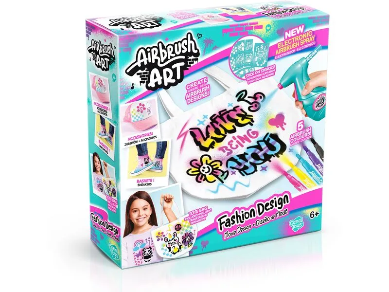 Canal Toys Bastelset Airbrush Art Fashion Design Kit Canal Toys Bastelset Airbrush Art Fashion Design Kit