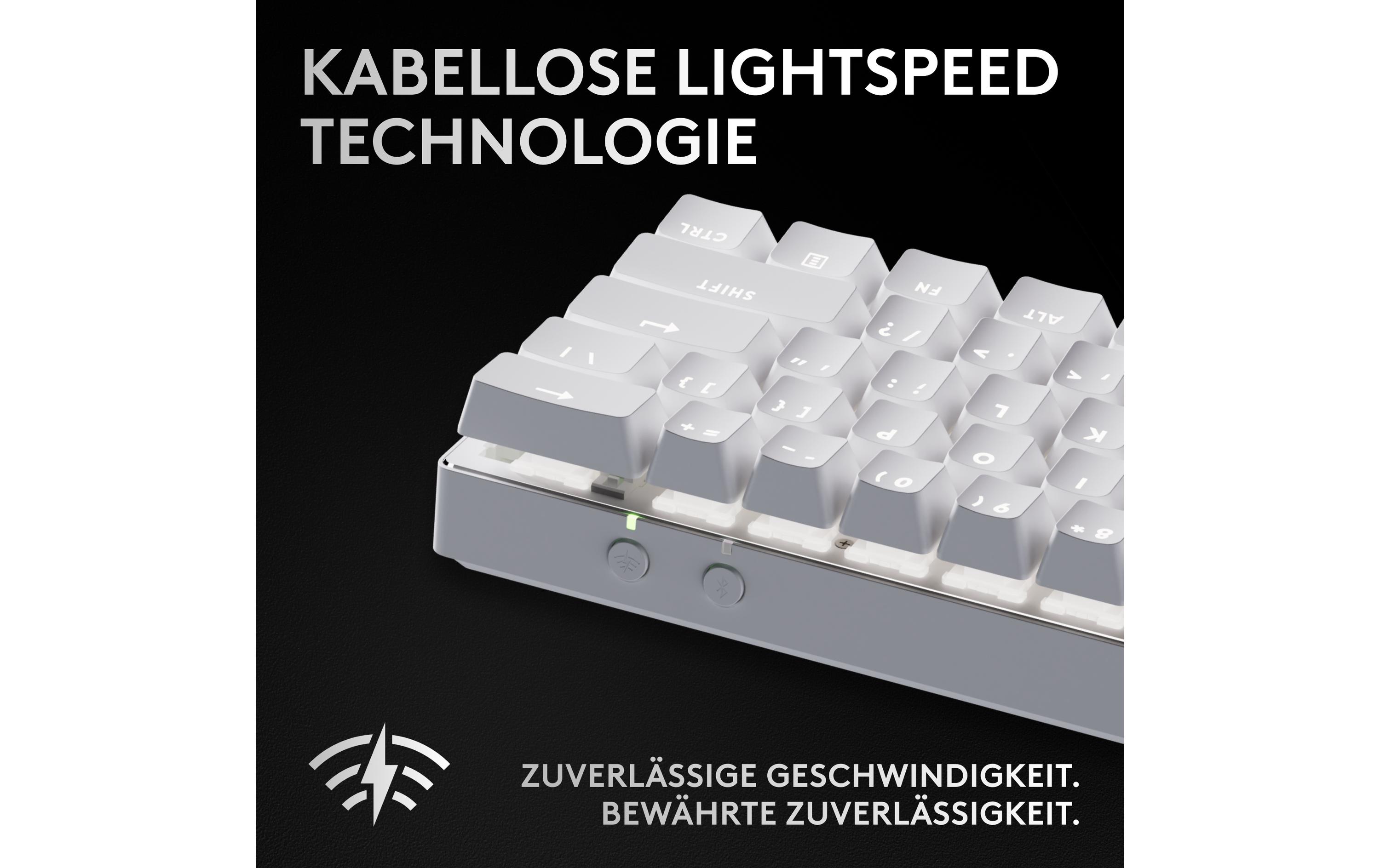 Logitech Gaming-Tastatur Pro X 60 Lightspeed White