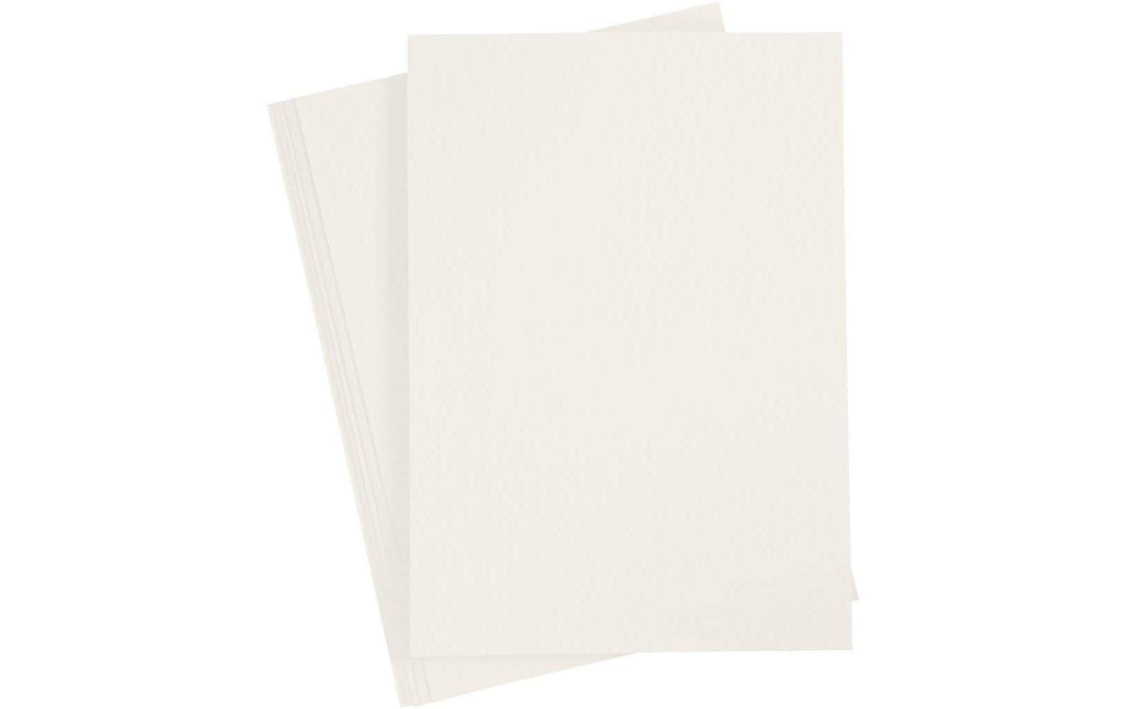 Creativ Company Bastelpapier 70 g, 20 Blatt, Creme