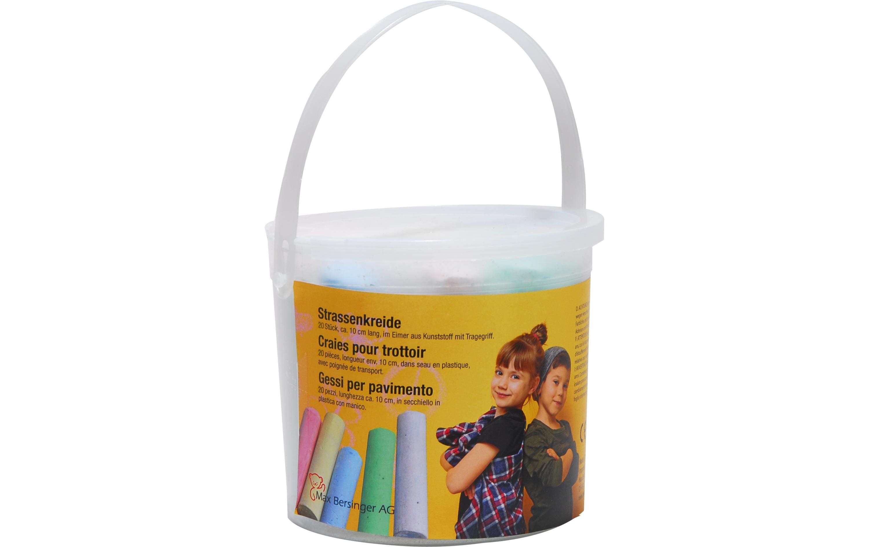 Max Bersinger Strassenmalkreide im Kunststoffeimer 20 Stück Max Bersinger Strassenmalkreide im Kunststoffeimer 20 Stück