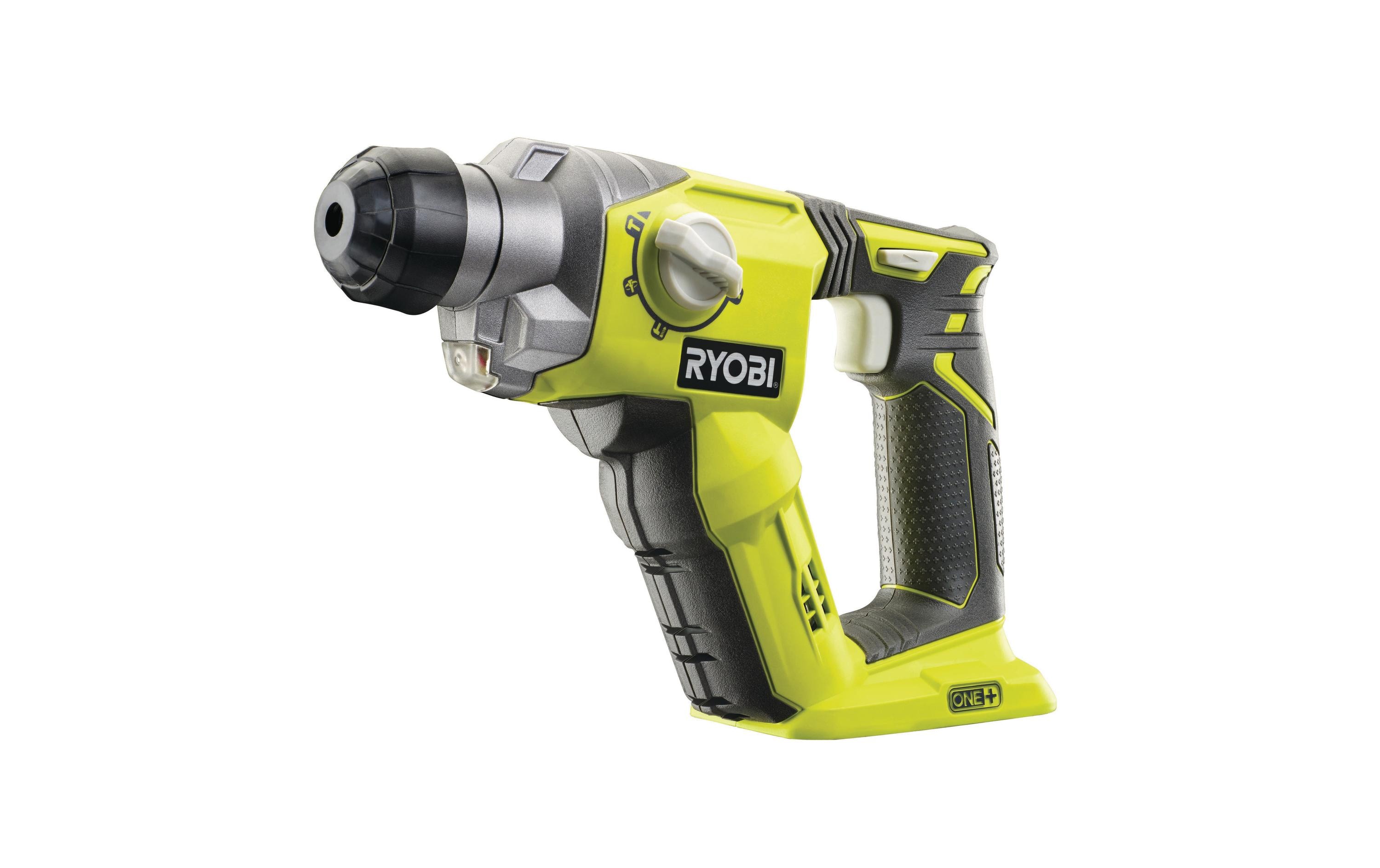 RYOBI Akku-Bohrhammer R18SDS-0, Solo, 18 V, 1.3 Joule RYOBI Akku-Bohrhammer R18SDS-0, Solo, 18 V, 1.3 Joule