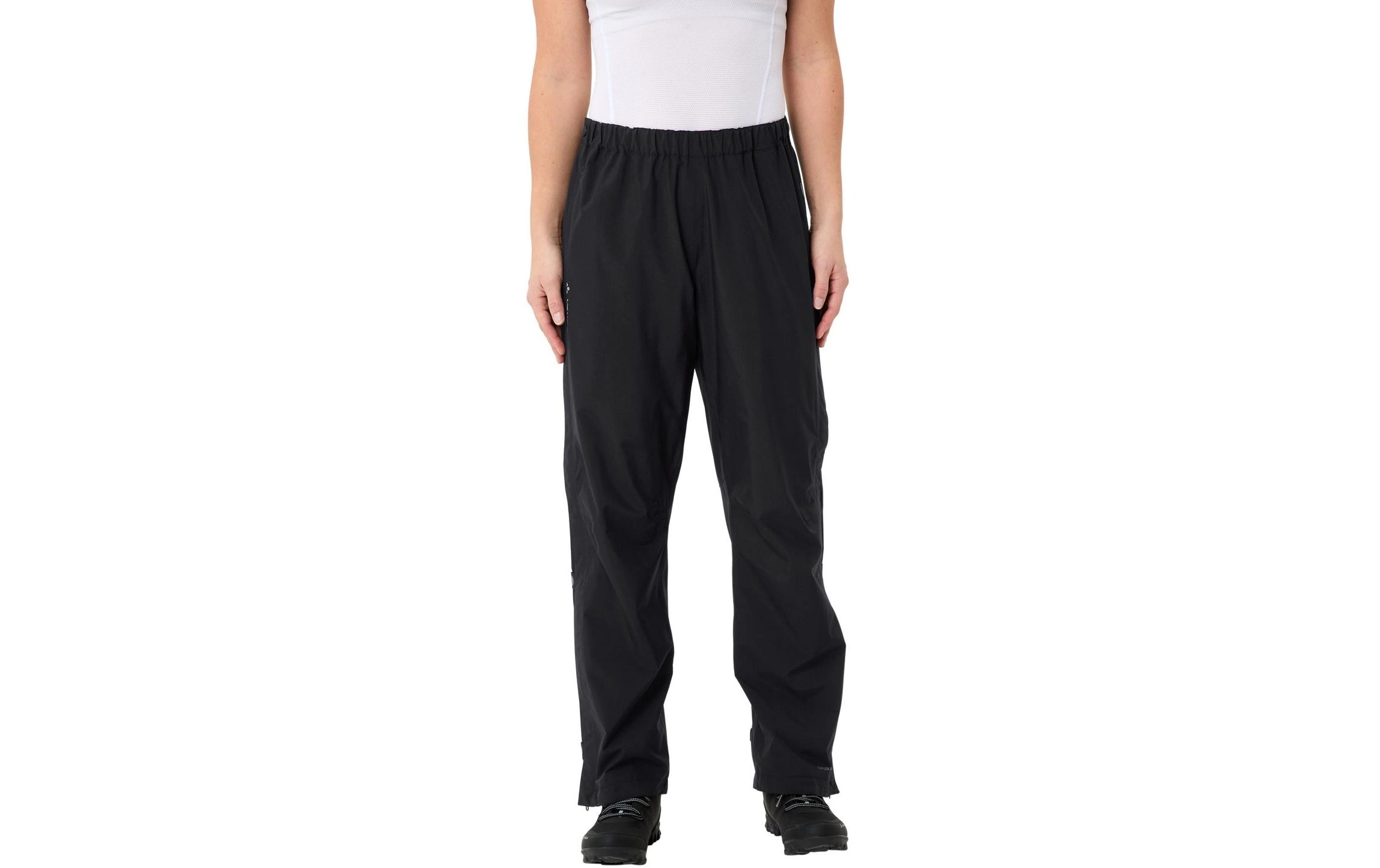 VAUDE Damen Velohose Fluid Full-Zip Grösse-36, Schwarz