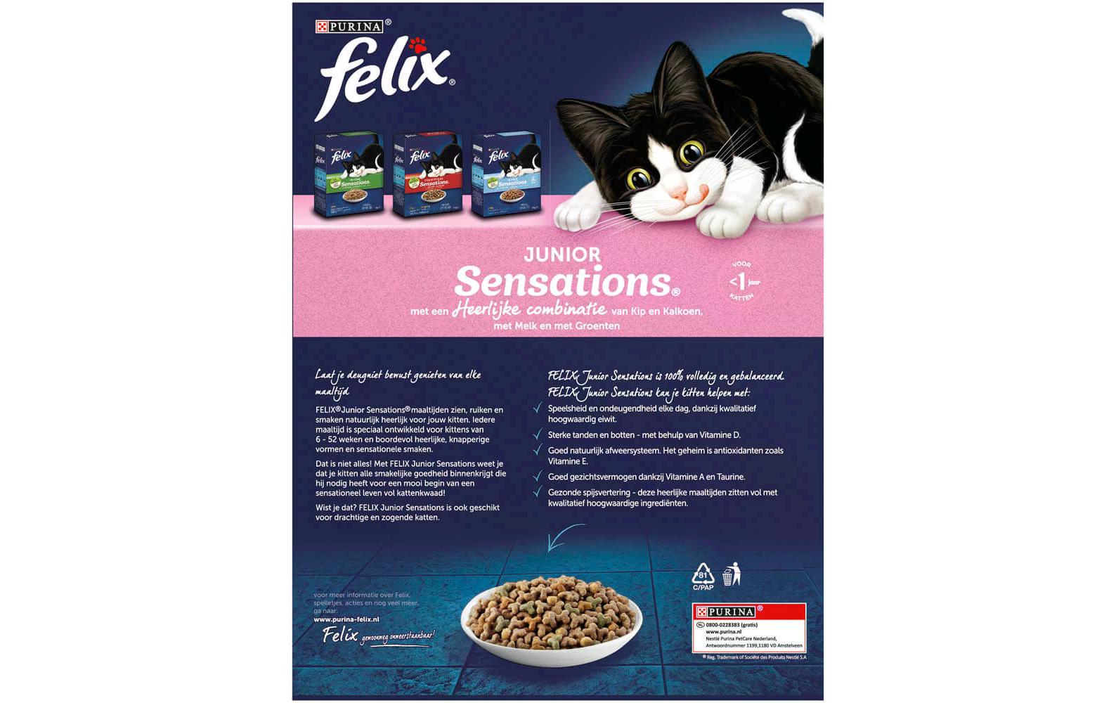 Felix Trockenfutter Sensations Junior, 1 kg Felix Trockenfutter Sensations Junior, 1 kg