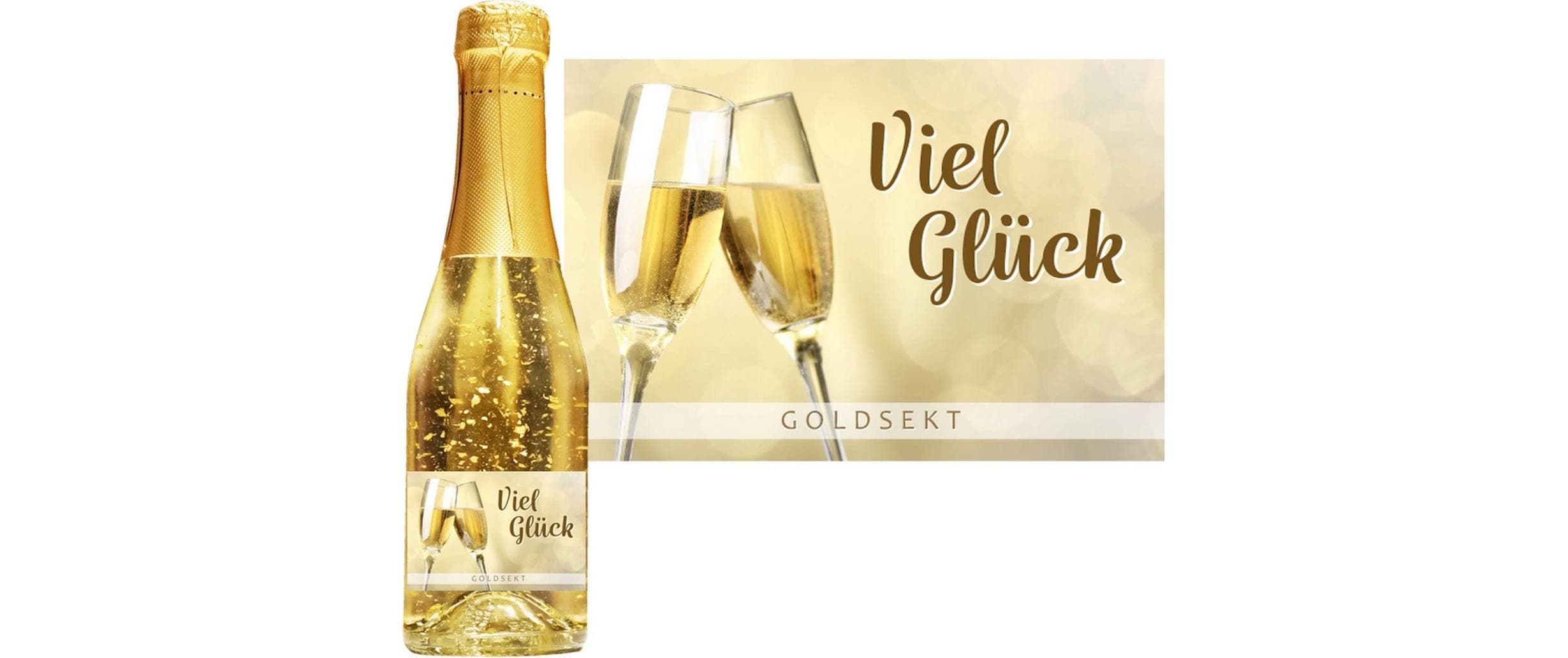 Trendcompany Geschenkidee Viel Glück 2 dl
