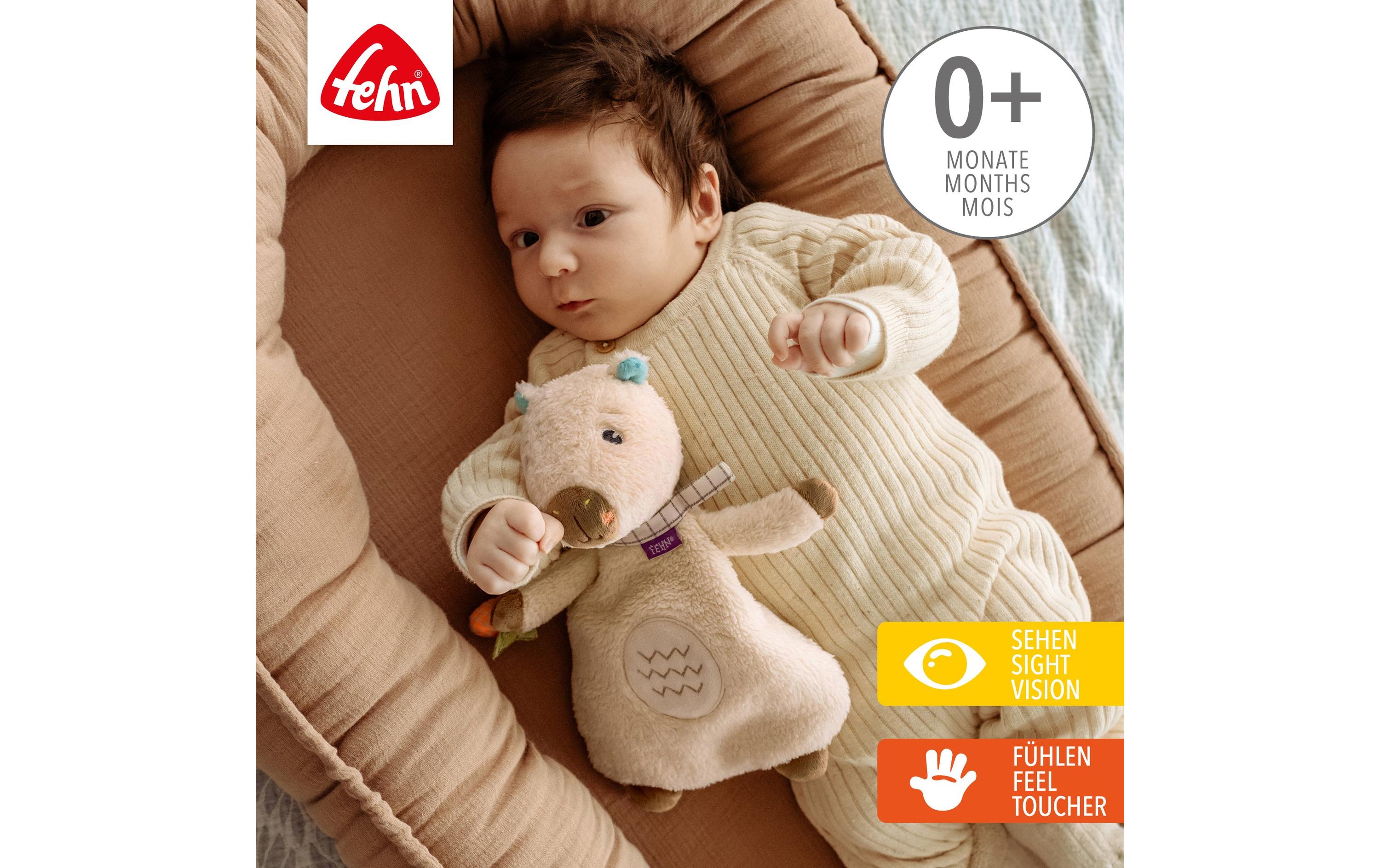 fehn Wärmekissen Capybara, Beige / Braun, 25 cm