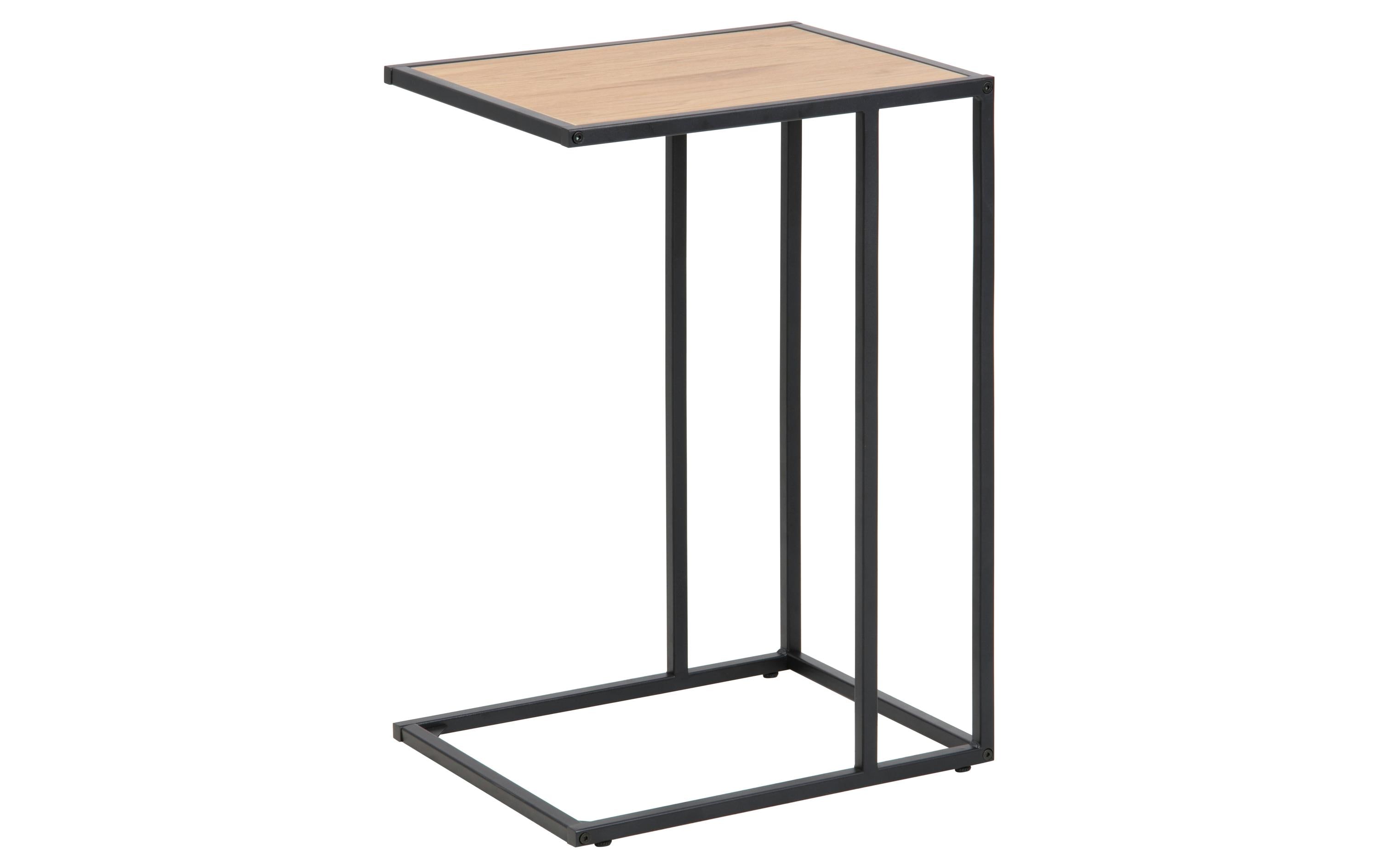 AC Design Beistelltisch Seaford Eiche/Schwarz