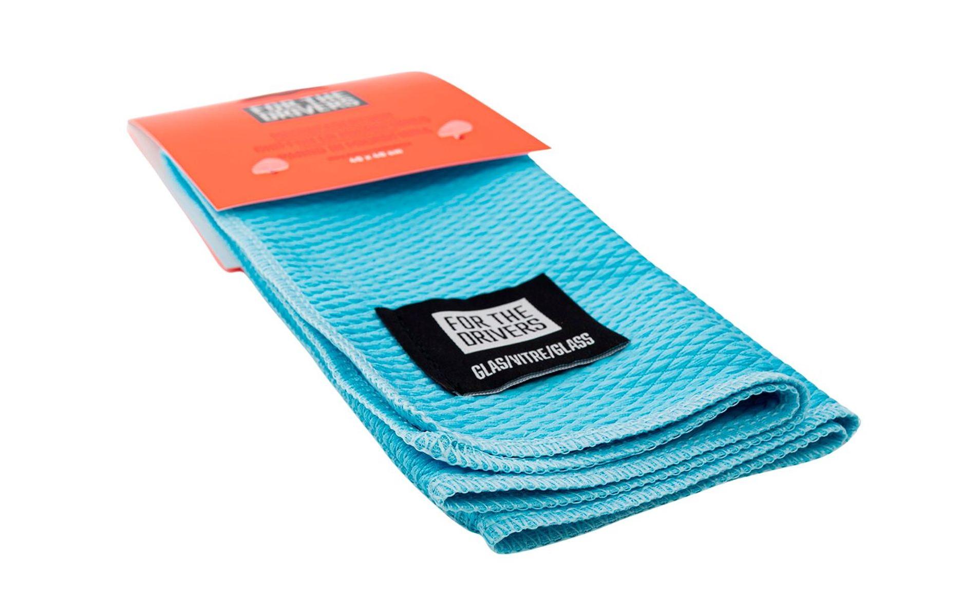 For The Drivers Mikrofasertuch Glas 40 x 40 cm, hellblau For The Drivers Mikrofasertuch Glas 40 x 40 cm, hellblau