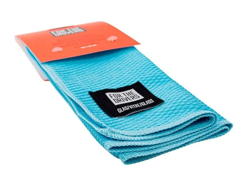 For The Drivers Mikrofasertuch Glas 40 x 40 cm, hellblau For The Drivers Mikrofasertuch Glas 40 x 40 cm, hellblau