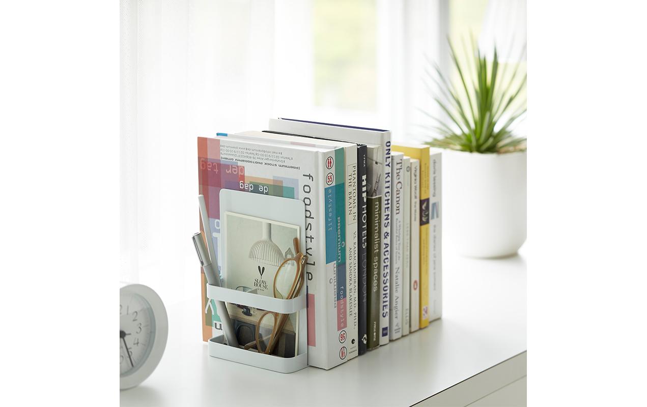 Yamazaki Buchstützen-Set Tower Weiss, 2-teilig Yamazaki Buchstützen-Set Tower Weiss, 2-teilig