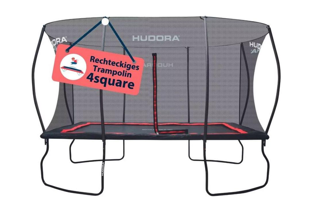 Hudora Trampolin 4square 366 x 244 cm