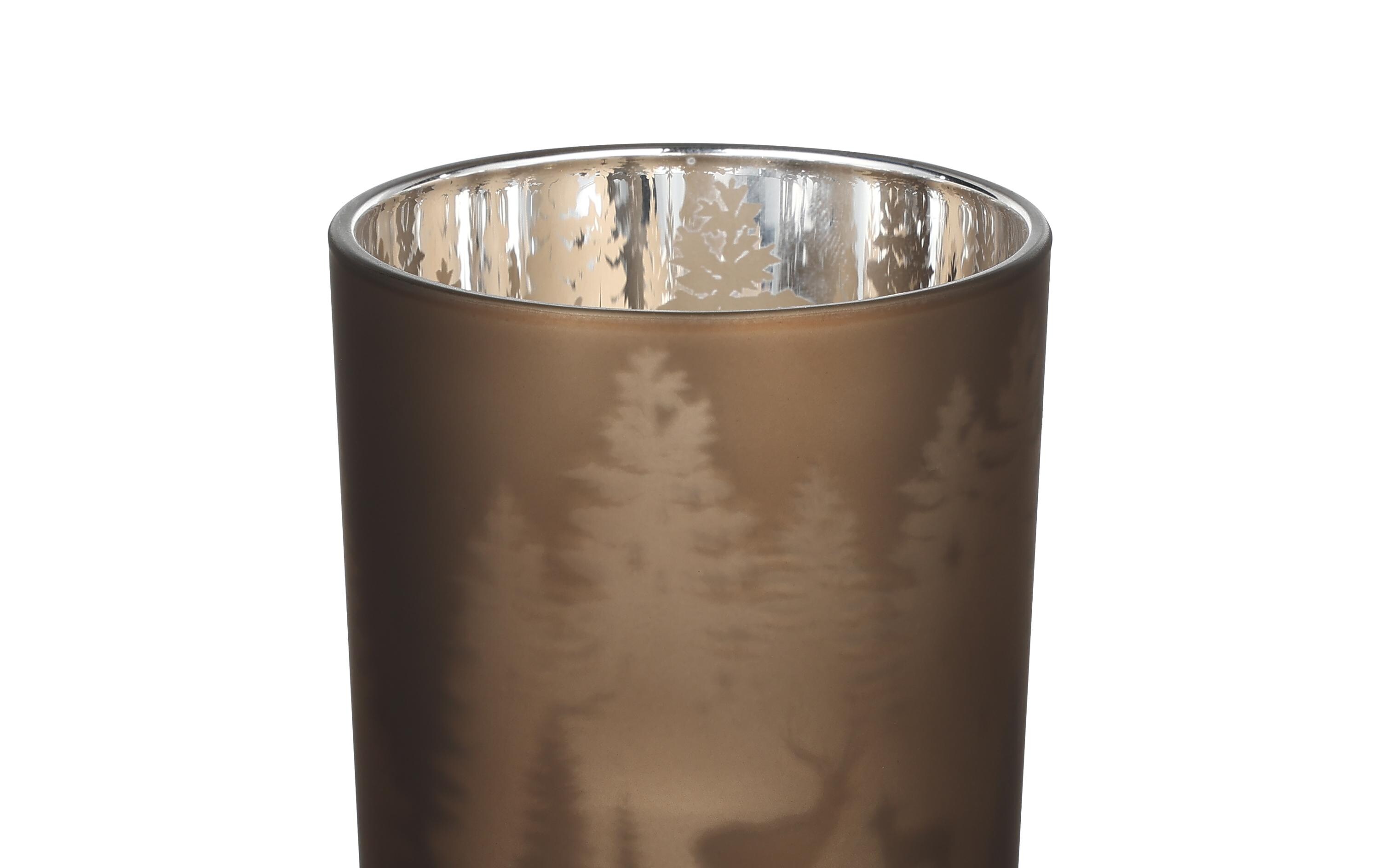 EGLO Winterlandschaft Lukut 10 cm Dunkelbraun, Glas