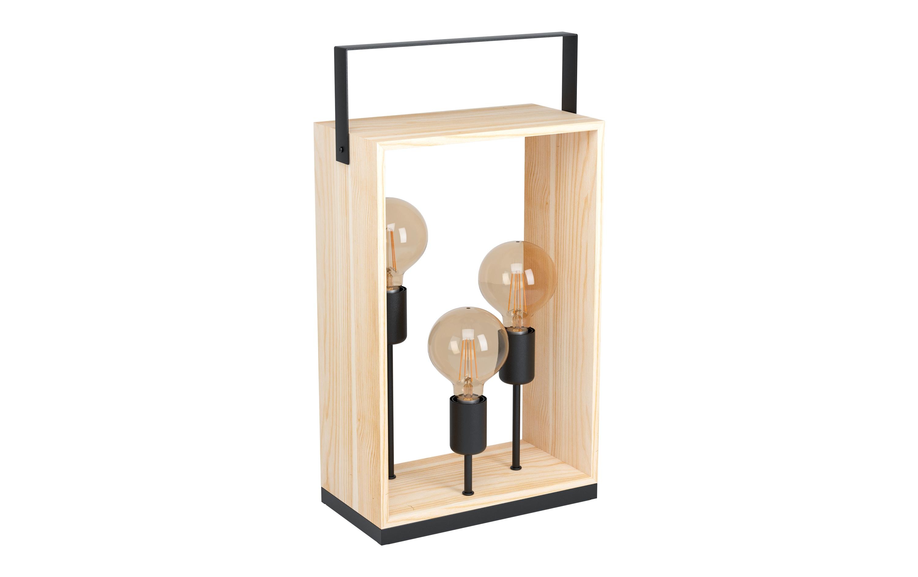 EGLO Leuchten Tischleuchte FAMBOROUGH 3x E27, Schwarz/Beige EGLO Leuchten Tischleuchte FAMBOROUGH 3x E27, Schwarz/Beige