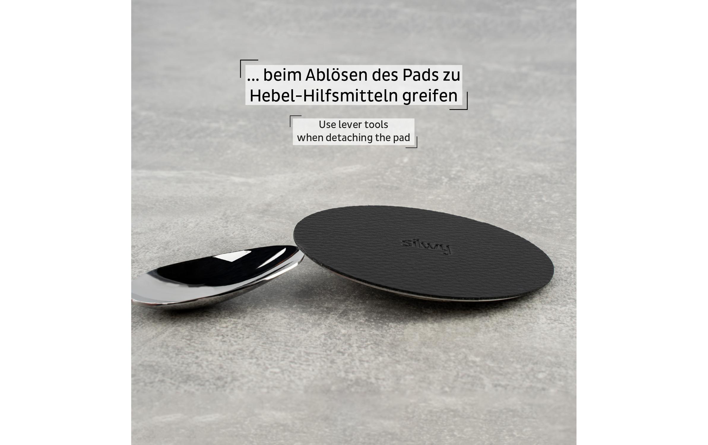 Silwy Metall-Pad Superstrong 1 Stück, Schwarz
