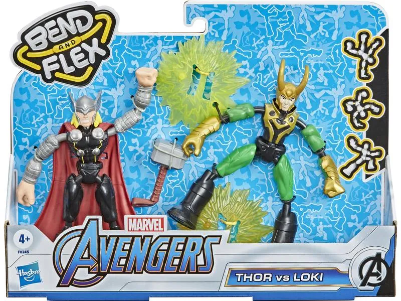 MARVEL Avengers Bend and Flex Thor gegen Loki MARVEL Avengers Bend and Flex Thor gegen Loki