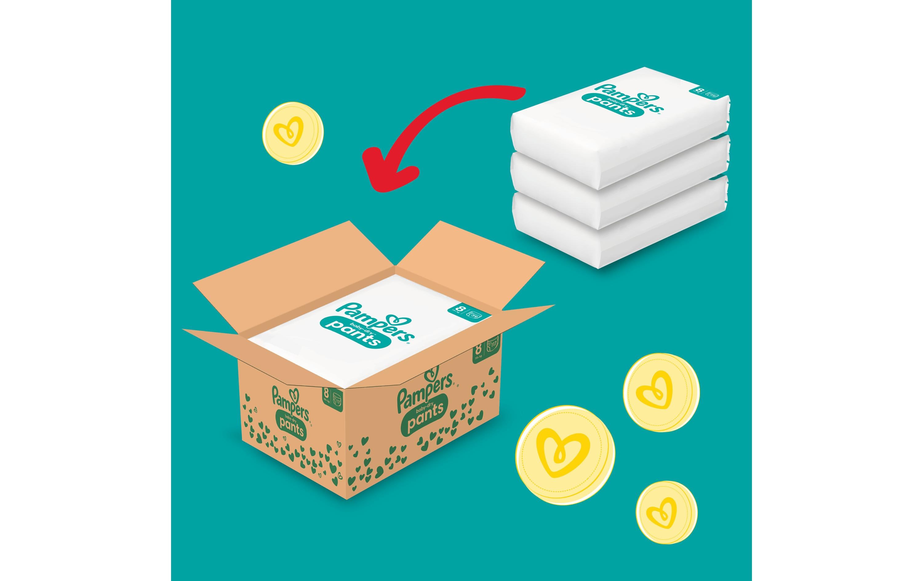 Pampers Windeln Baby Dry Pants Extra Large Grösse 8 Pampers Windeln Baby Dry Pants Extra Large Grösse 8