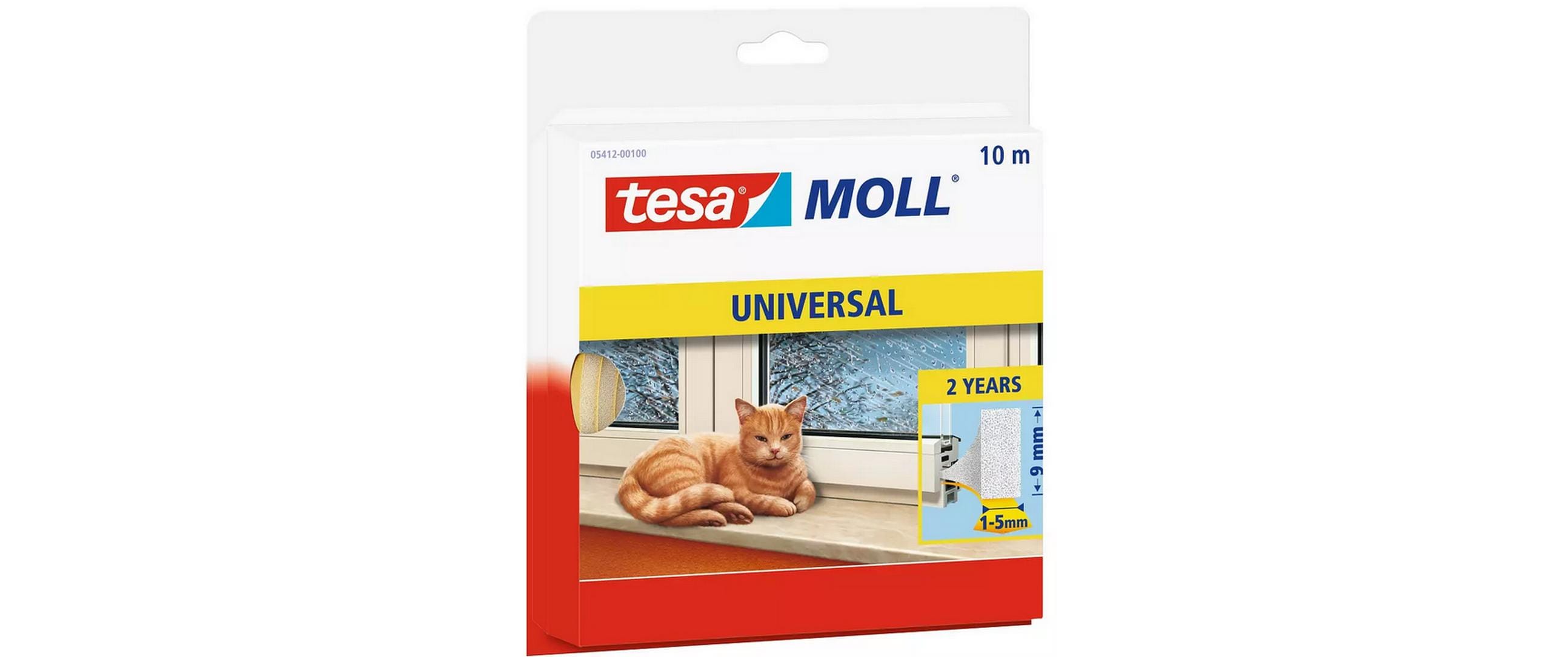 tesa Dichtungsband -Set Universal, 2x 10 m x 9 mm x 5.5 mm, Weiss tesa Dichtungsband -Set Universal, 2x 10 m x 9 mm x 5.5 mm, Weiss