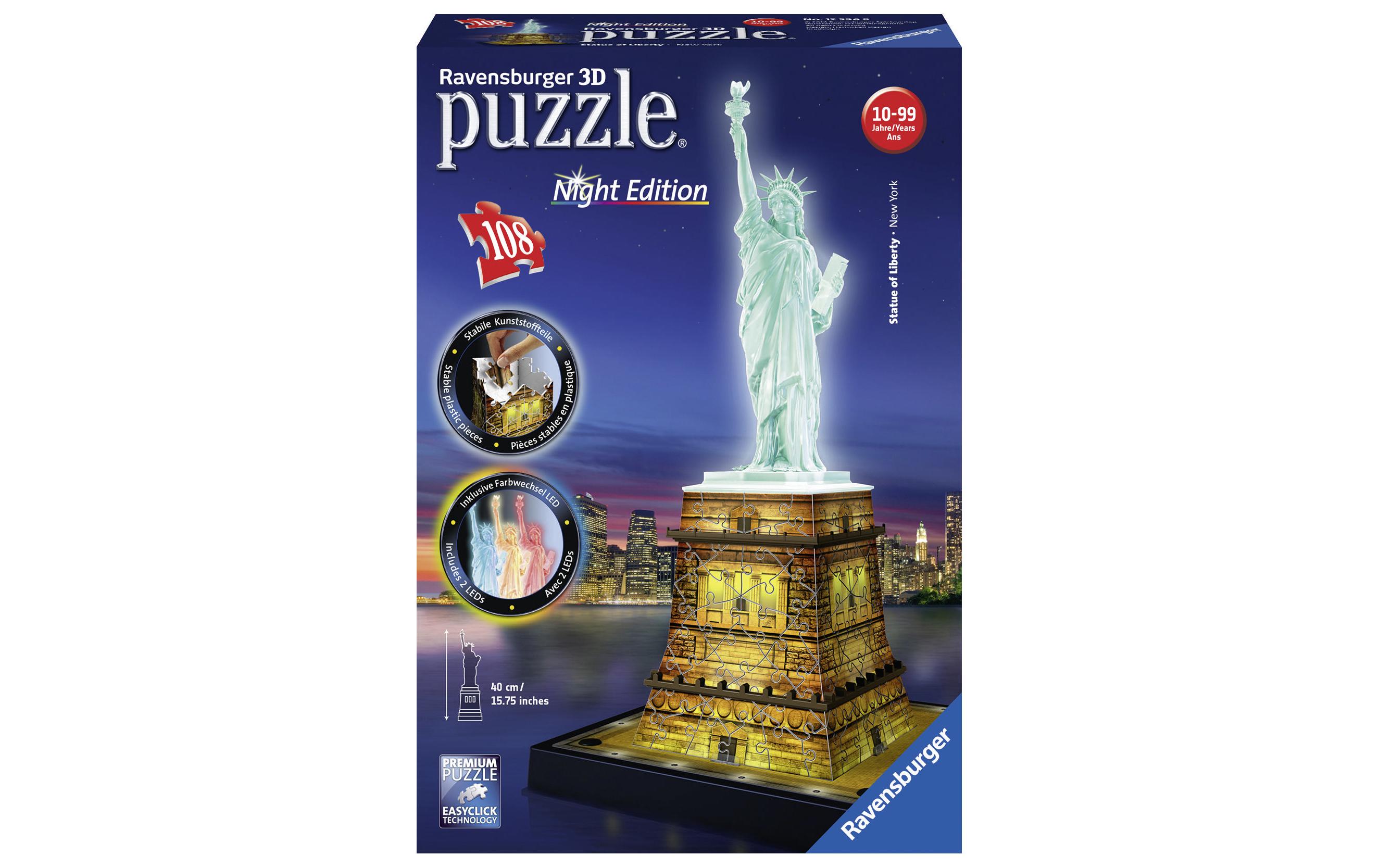 Ravensburger 3D Puzzle Freiheitsstatue mit Licht